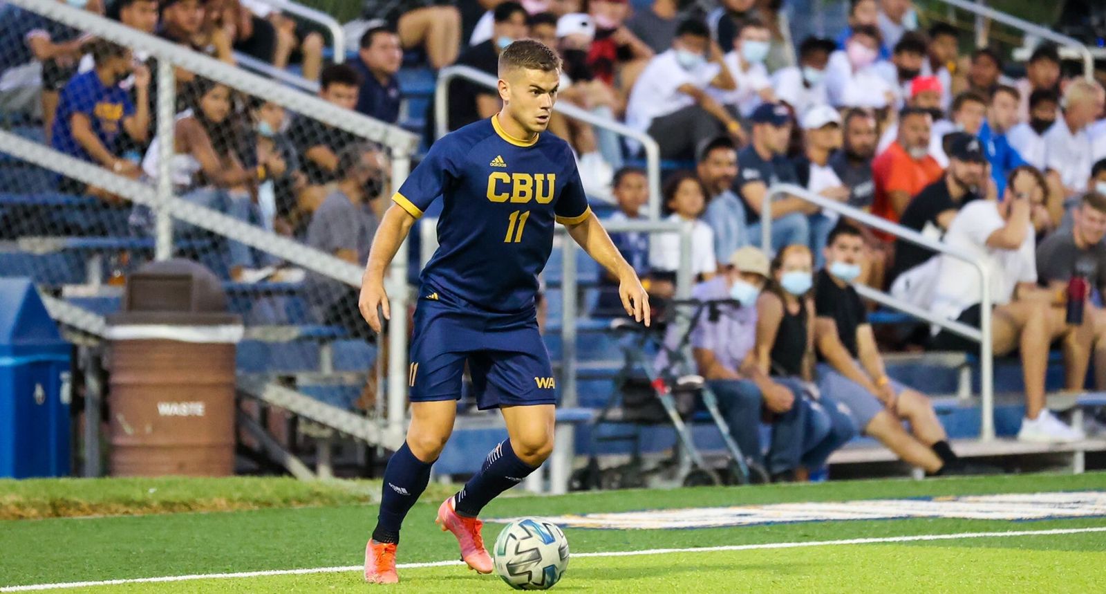 Tete Vacas, en un partido con los Lancers, el equipo de la CBU, su Universidad en Estados Unidos.