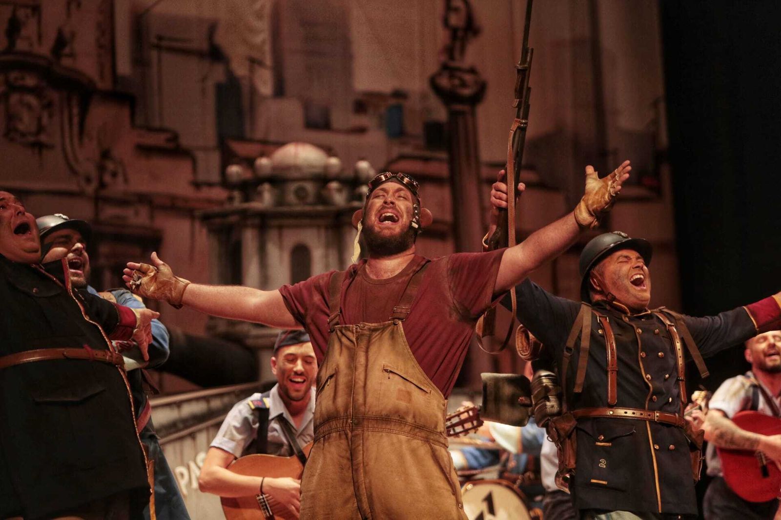 La comparsa "La división extranjera"