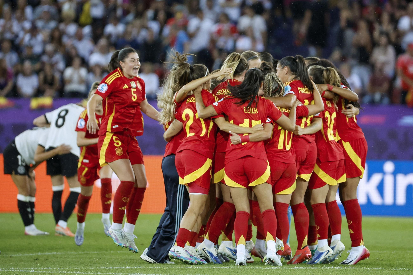 Las mejores imágenes del pase a la final de España ante Alemania en la Eurocopa femenina