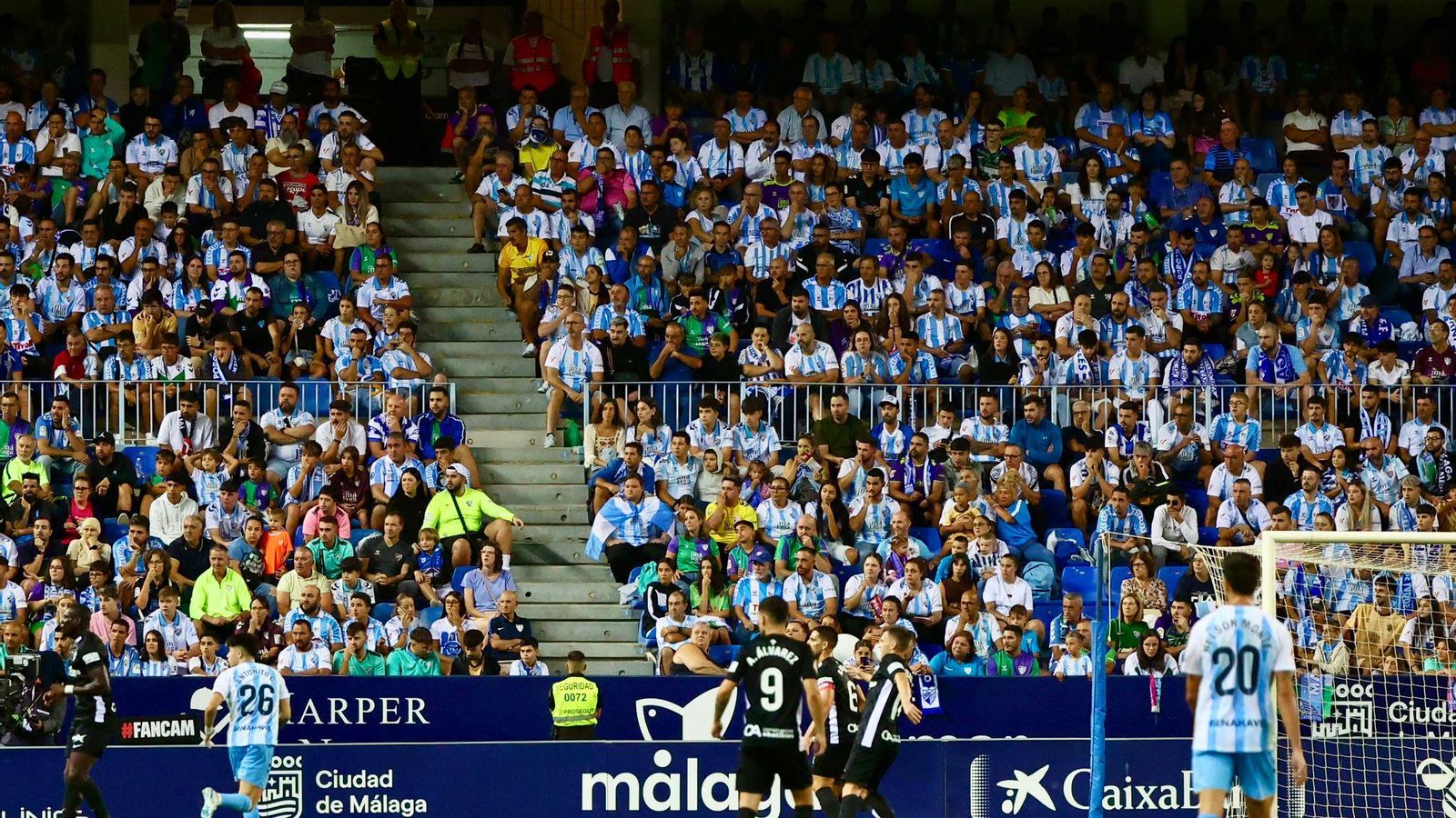 El Málaga CF - Elche, en fotos