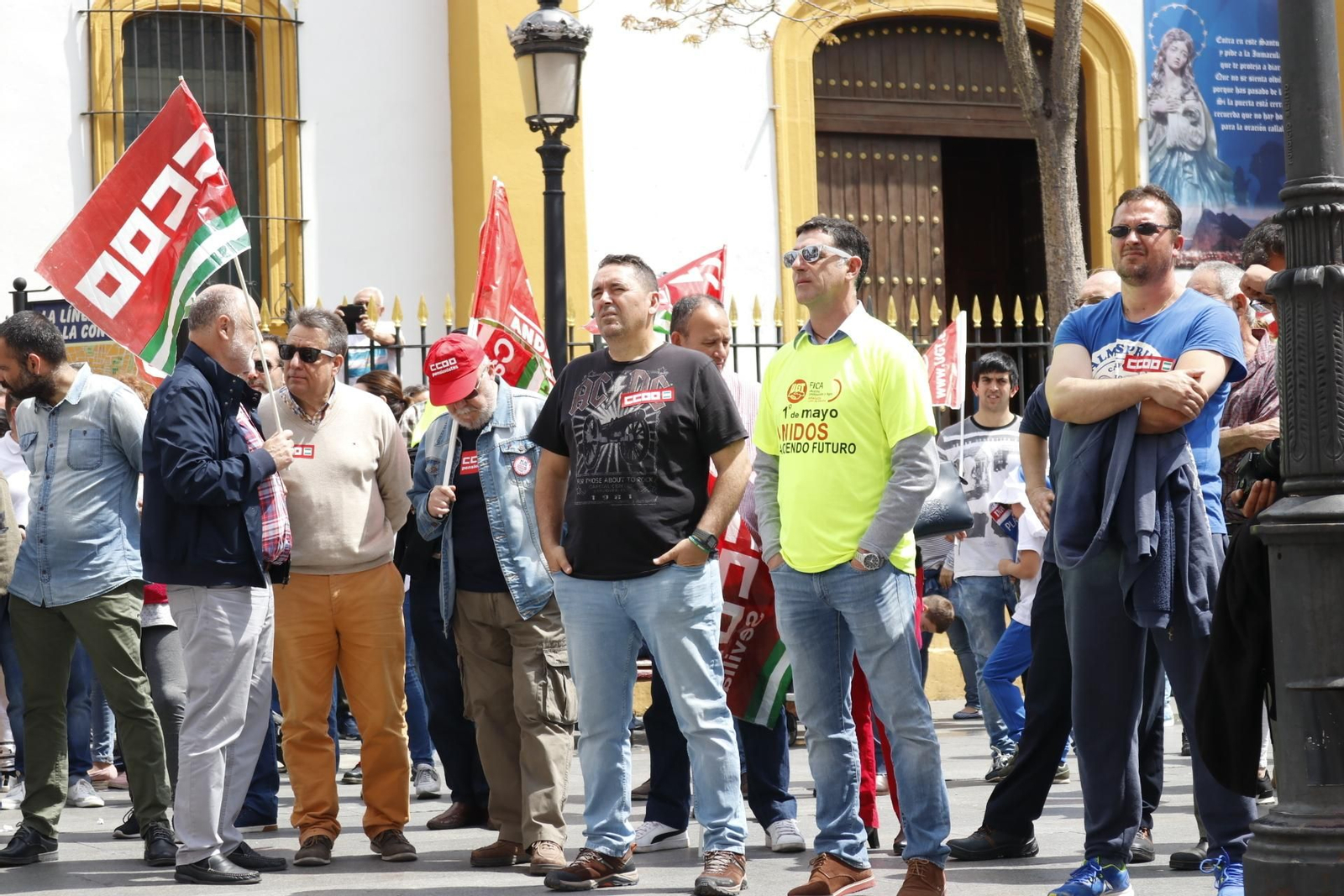 La manifestación por el Día del Trabajador en La Línea