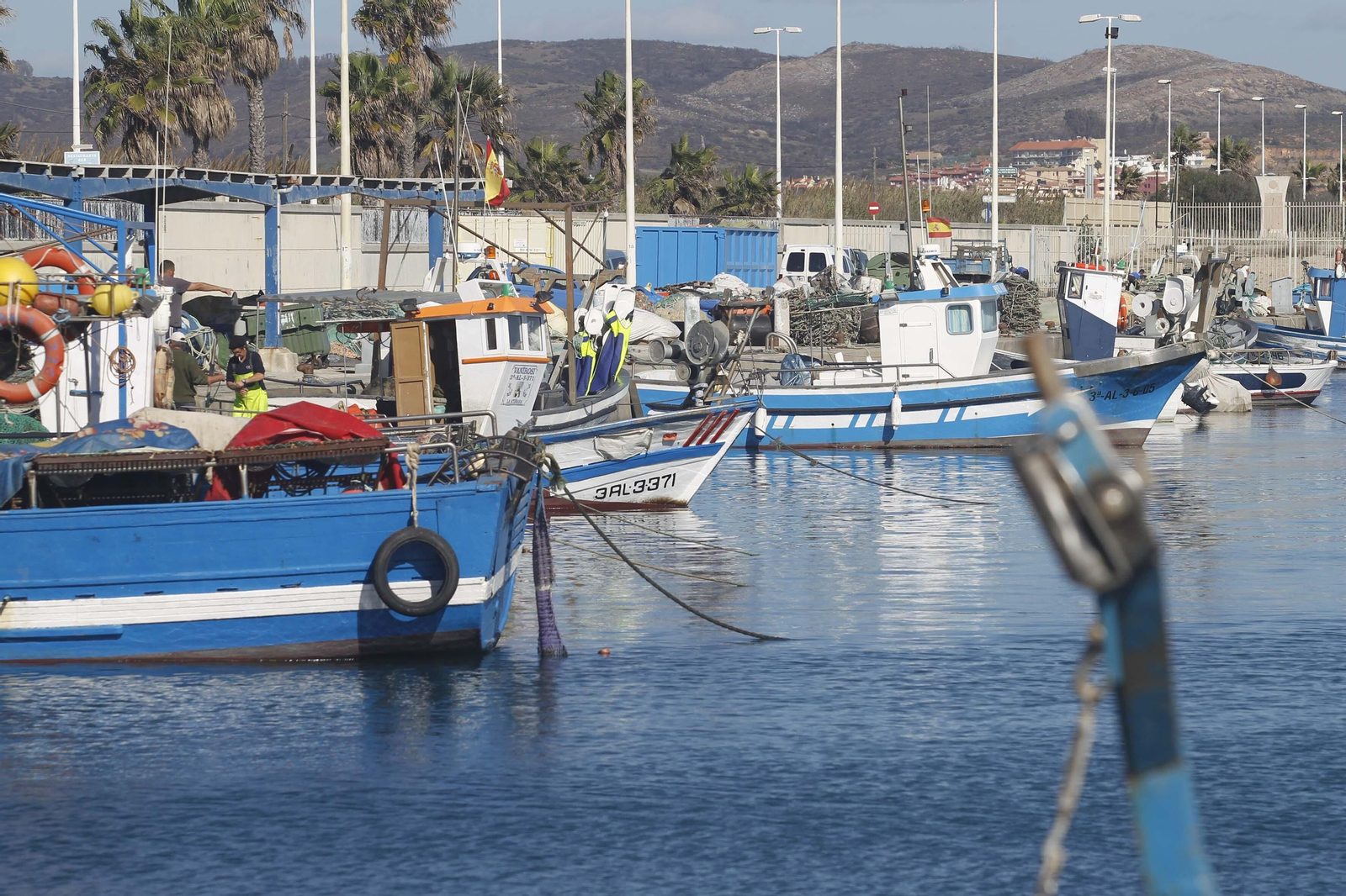 El puerto pesquero de La Atunara.