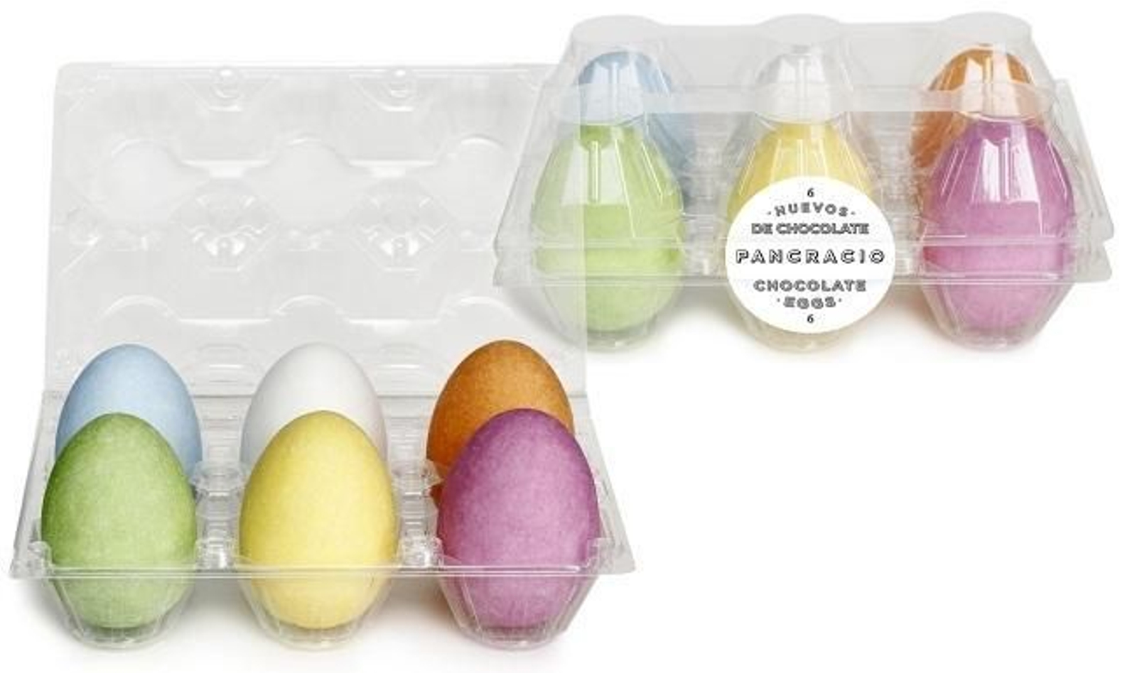 Huevos de pascua de chocolate.