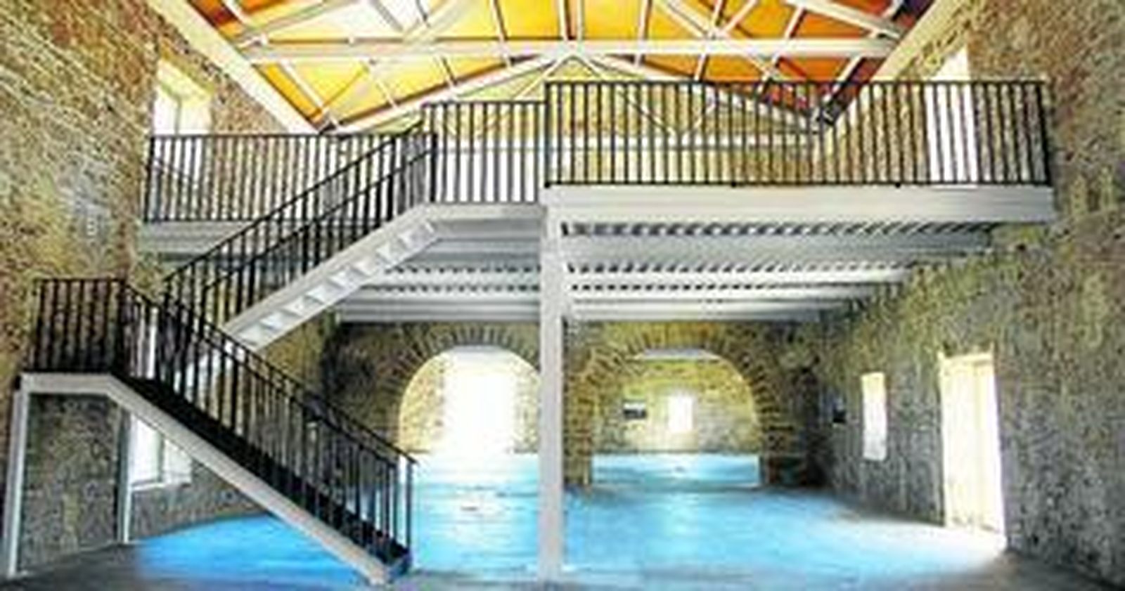 Una vista del interior del Molino de Mareas recientemente rehabilitado.