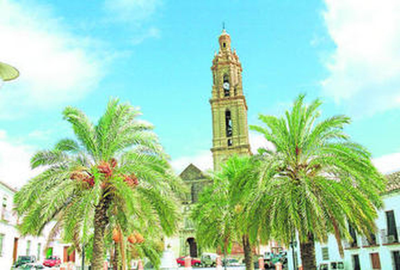 Campanario de la iglesia conocida como 'catedral de la Campiña'.