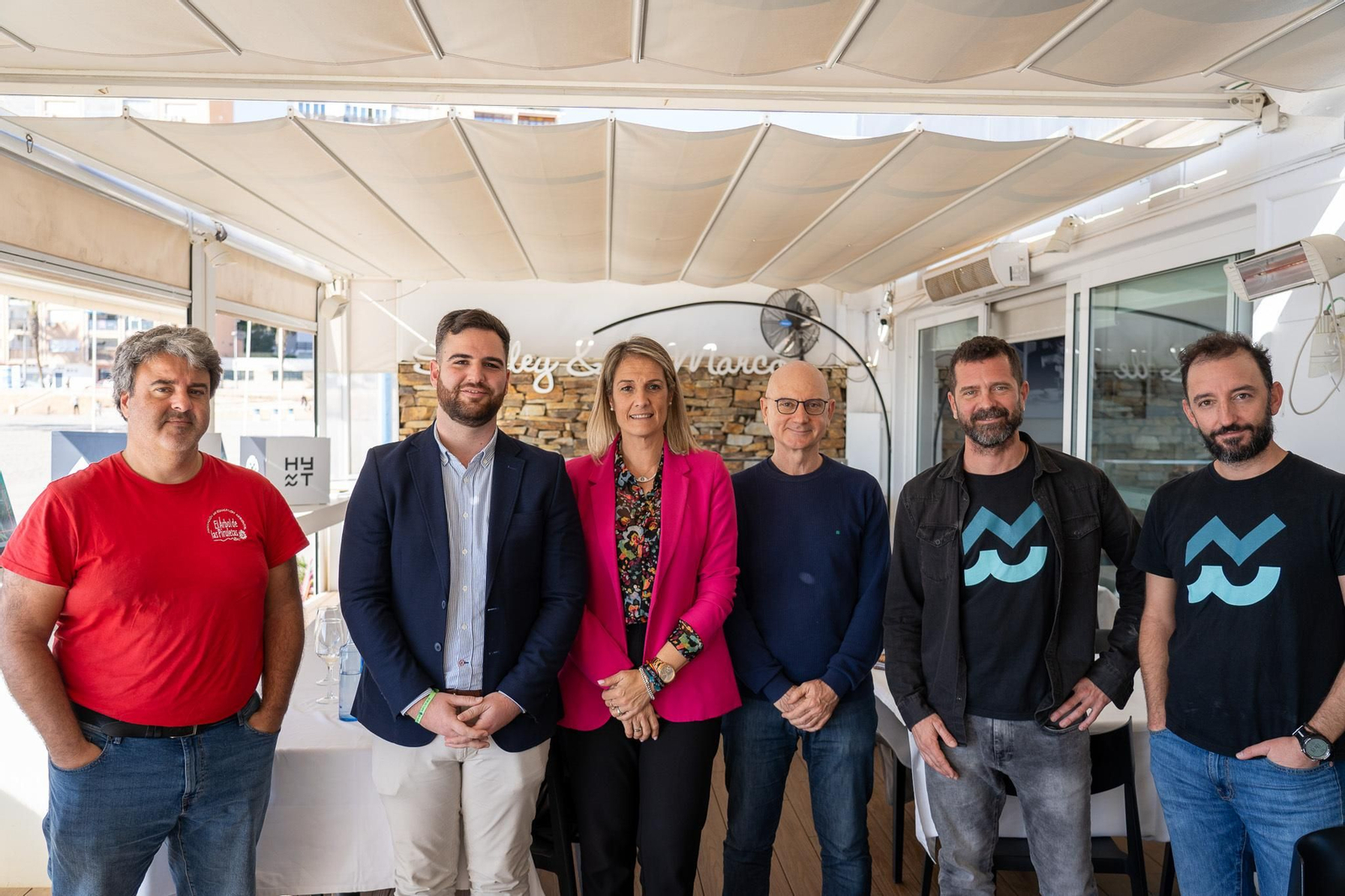 Responsables de Caixabank, Hyt Asociación y ayuntamiento.