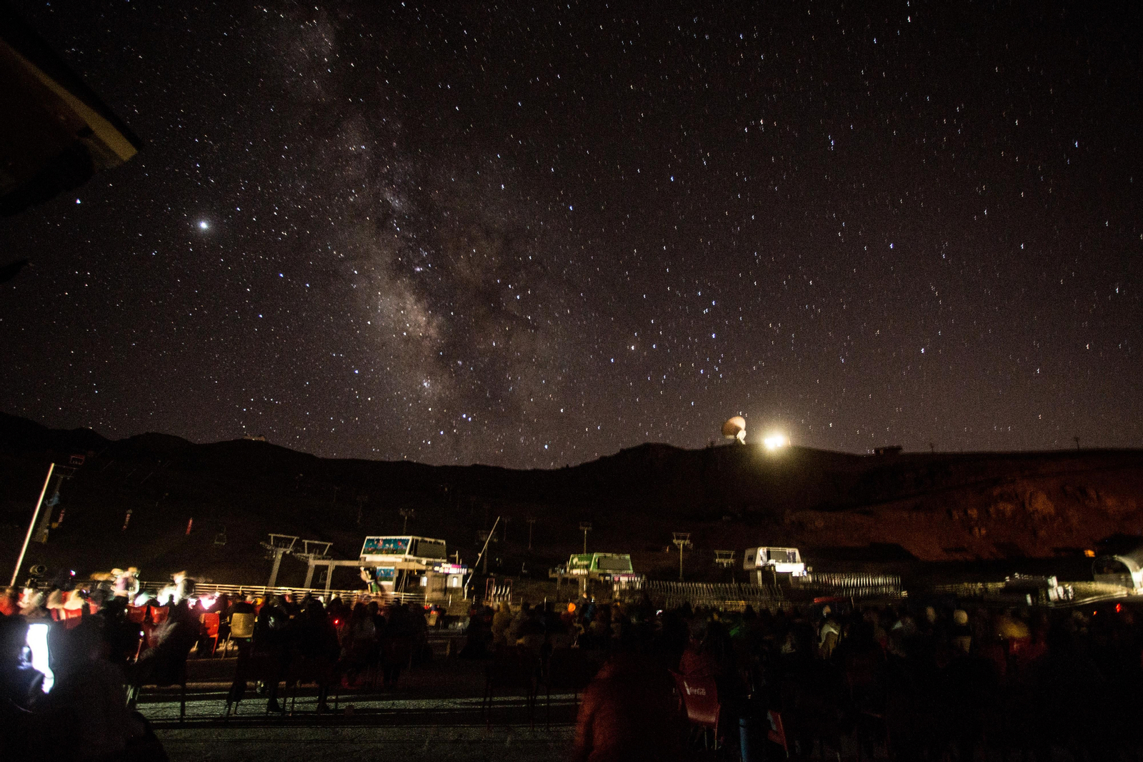 Las imágenes de la observación de las perseidas en Sierra Nevada