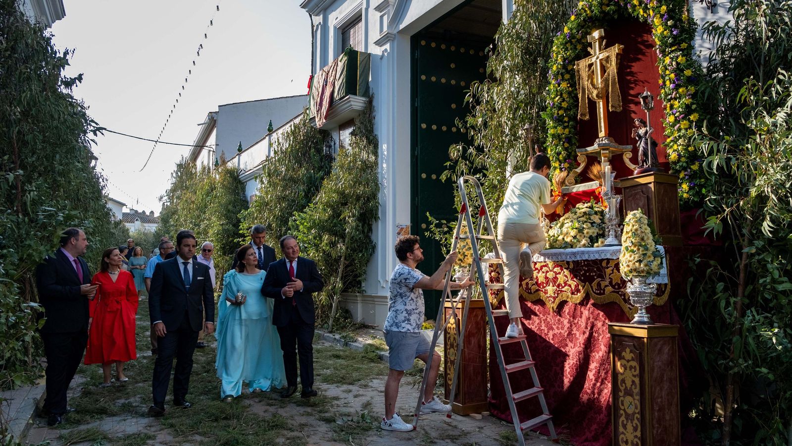 Celebración del Corpus en Hinojos.