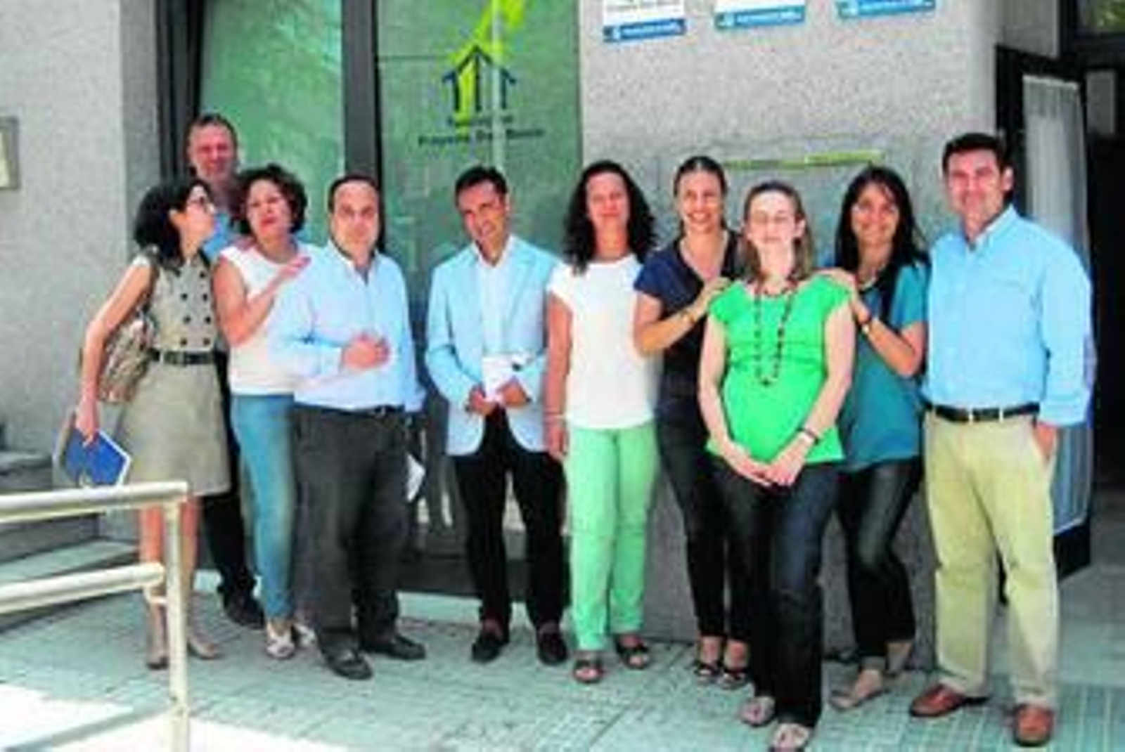 El delegado de Economía, José Manuel Miranda, junto a los técnicos.