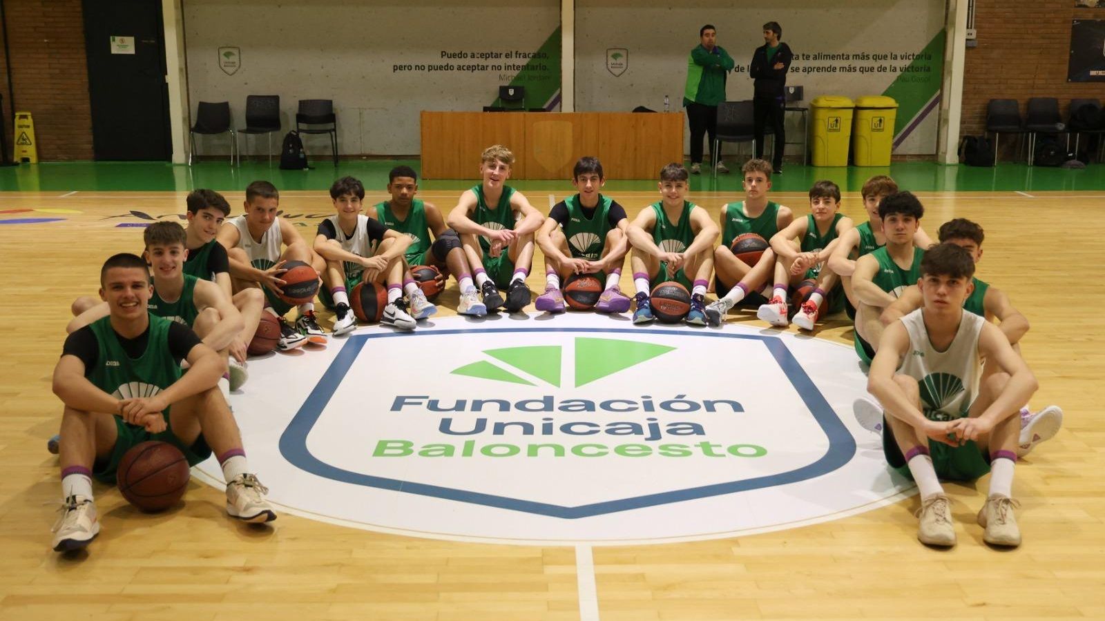 La plantilla del Unicaja en la Minicopa