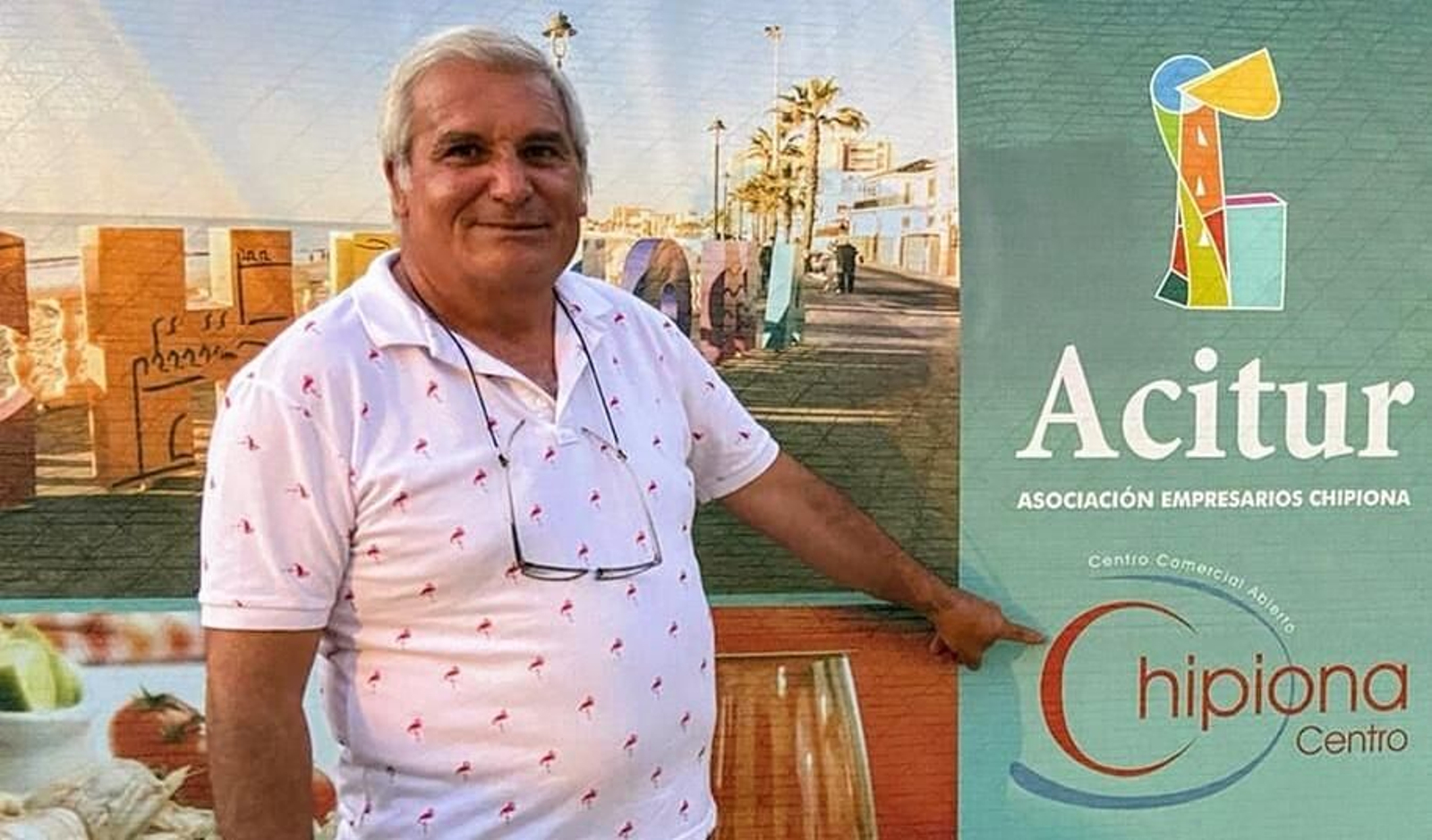 El presidente de la Asociación de Empresarios de Chipiona (Acitur), Sebastián Tirado.