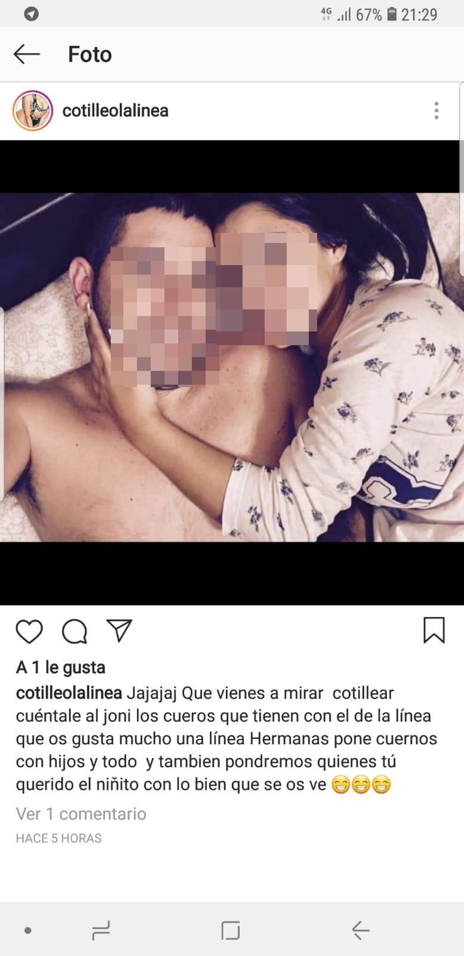 Una de las fotografías difundidas.