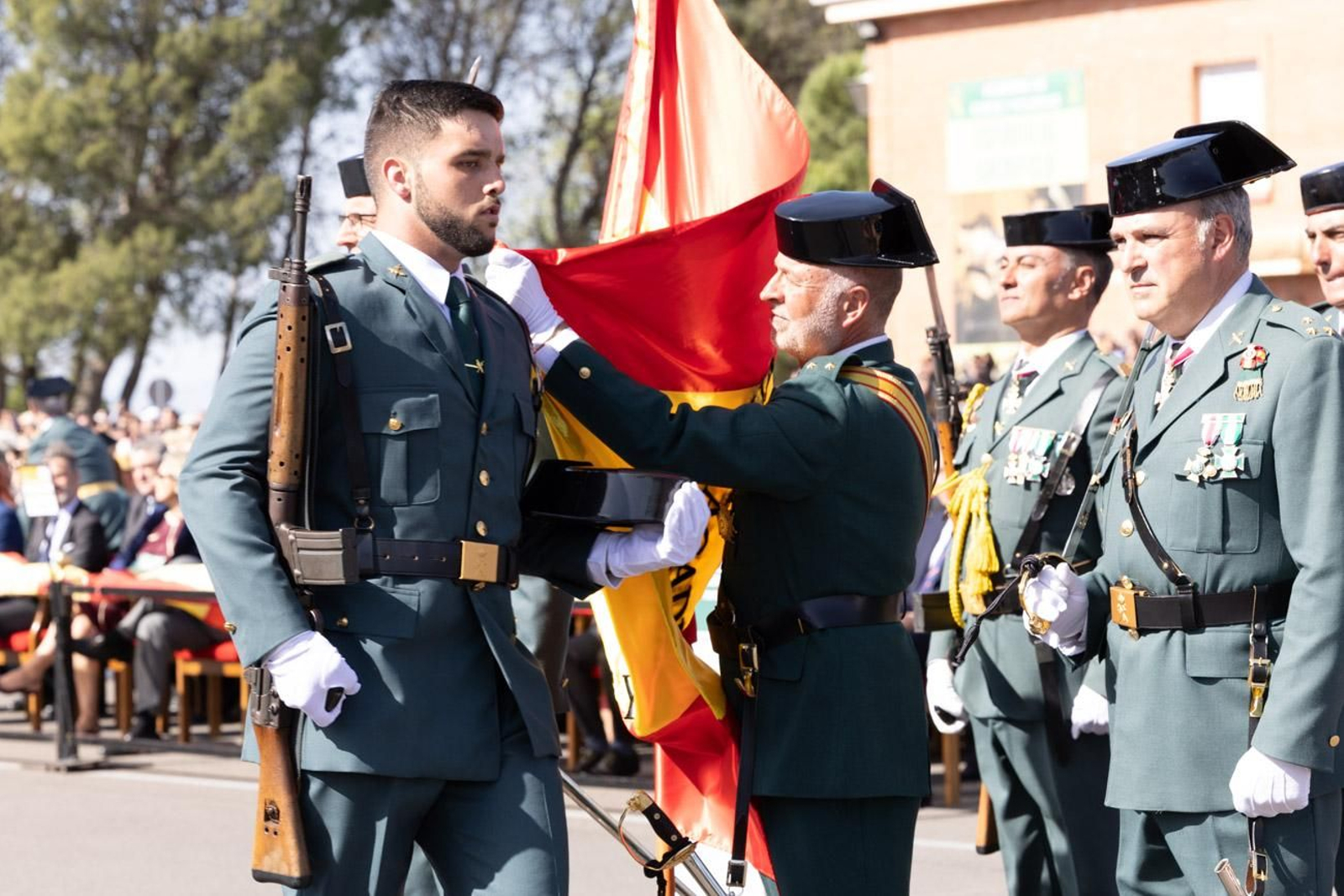 Acto de jura de bandera de la 130ª promoción de guardias civiles de la Academia de Baeza