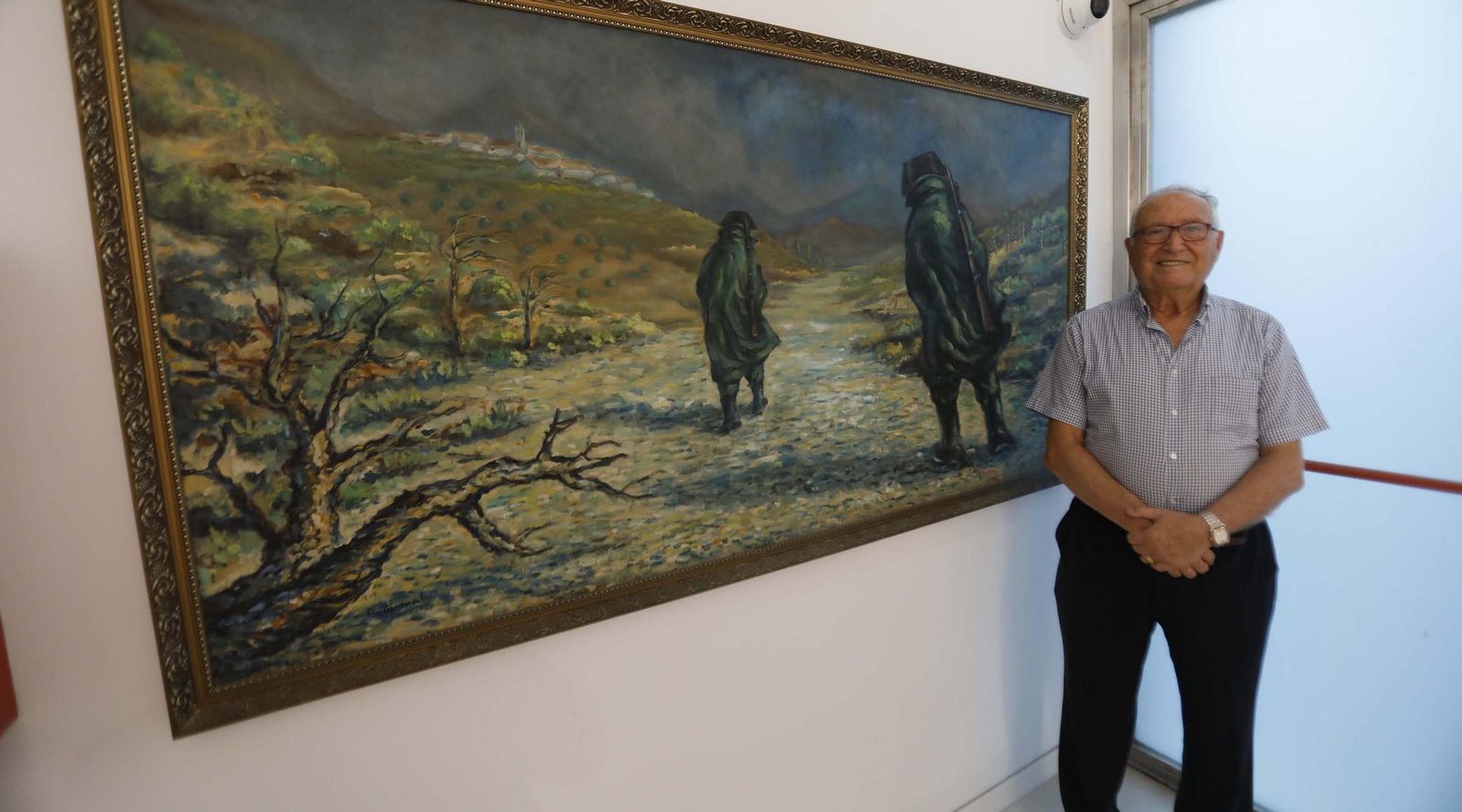 Fotos de la exposición de acuarelas y dibujos de Antonio Torremocha en La Línea