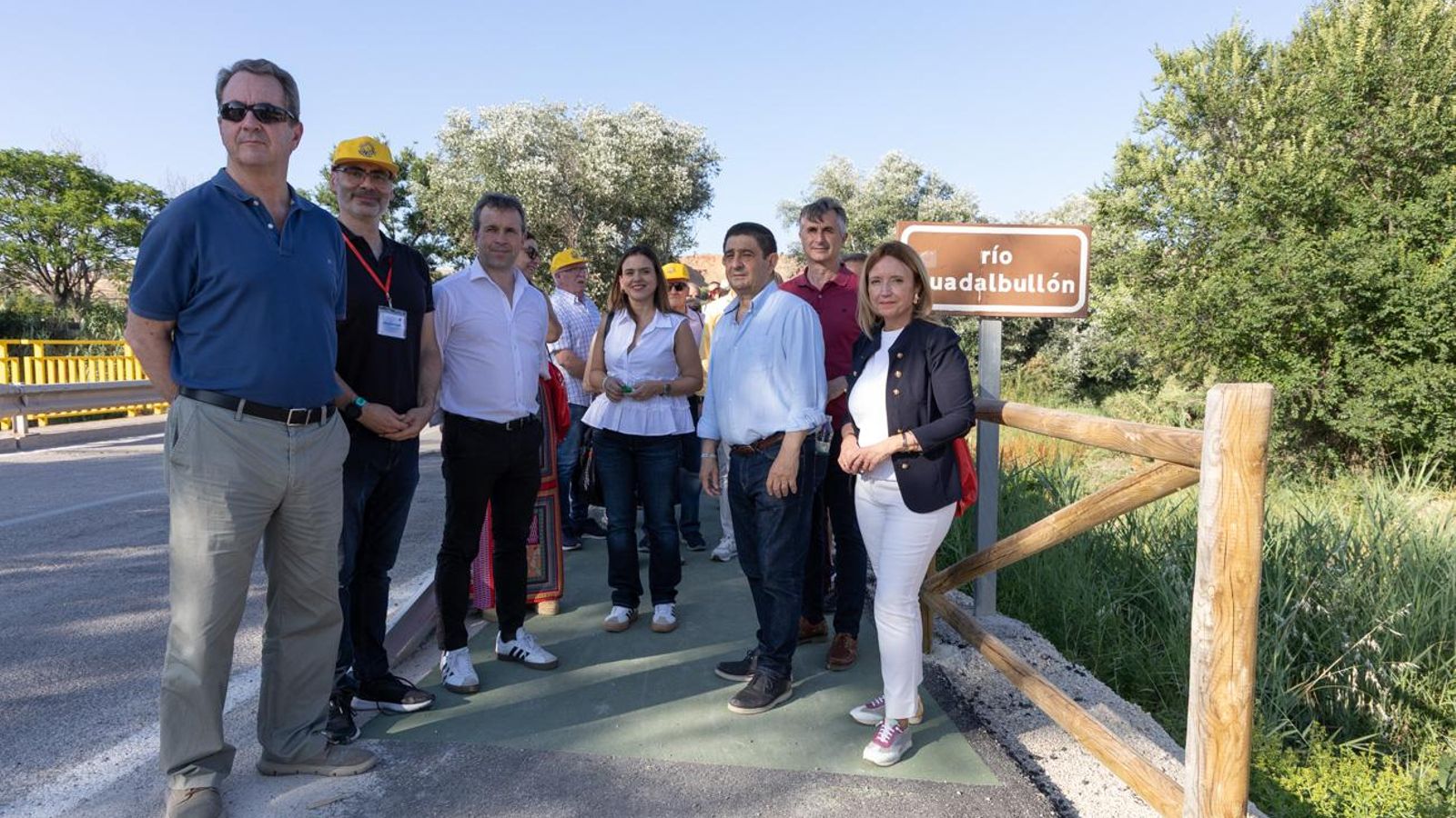 Inauguración del nuevo carril peatonal de la zona residencial Puente Tablas