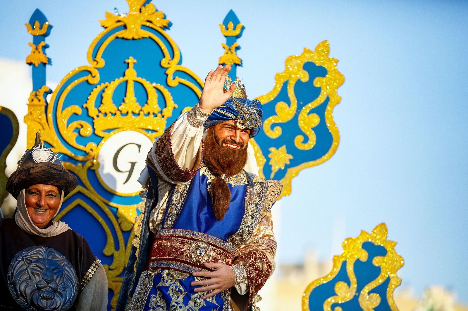 El Rey Gaspar de la Cabalgata de la Ilusión de 2023, representado por Louis Kinziger, el que fuera presidente del CD San Fernando hasta 2025