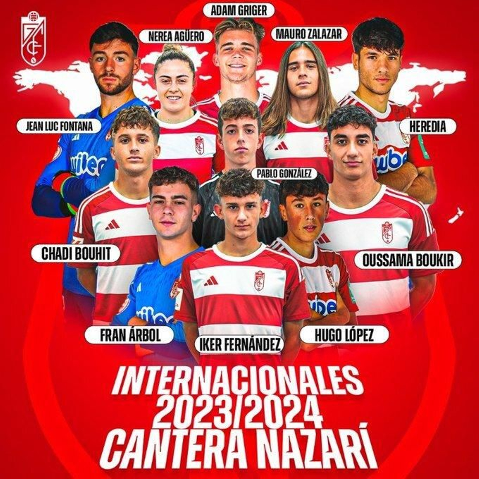 Así presume el Granada de internacionales