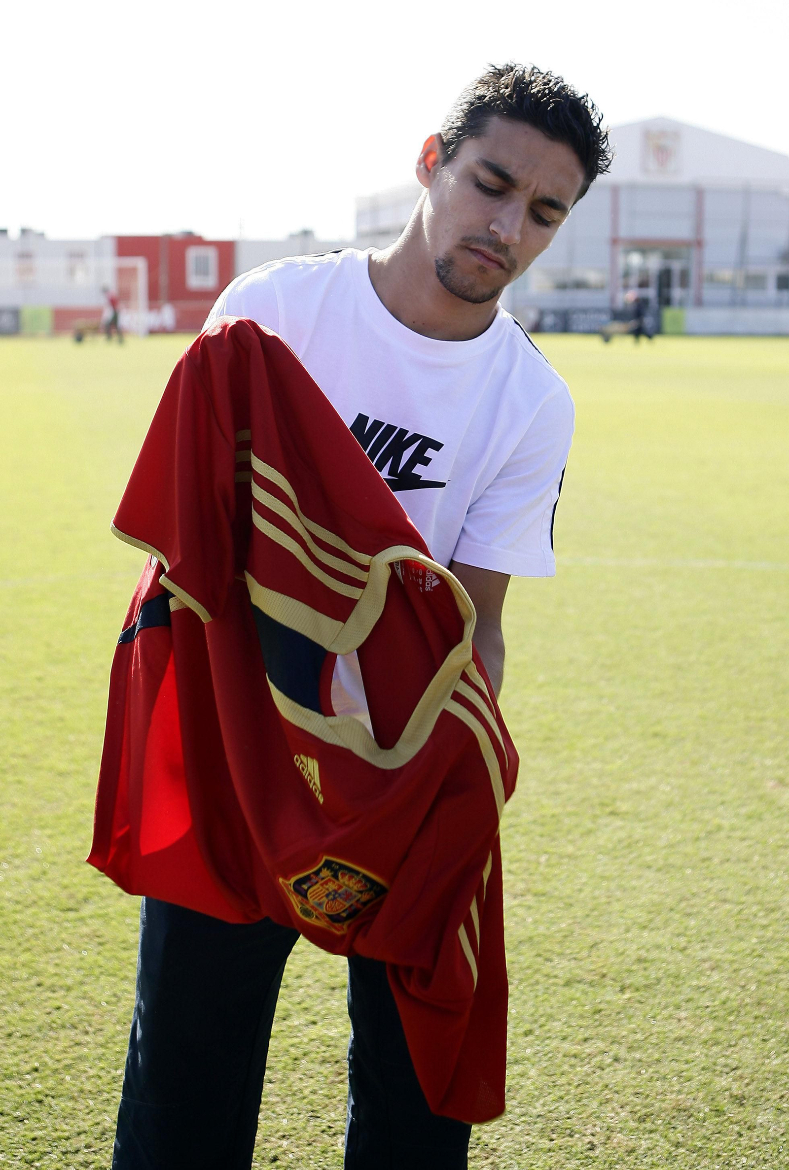 Navas con la camiseta de la selección