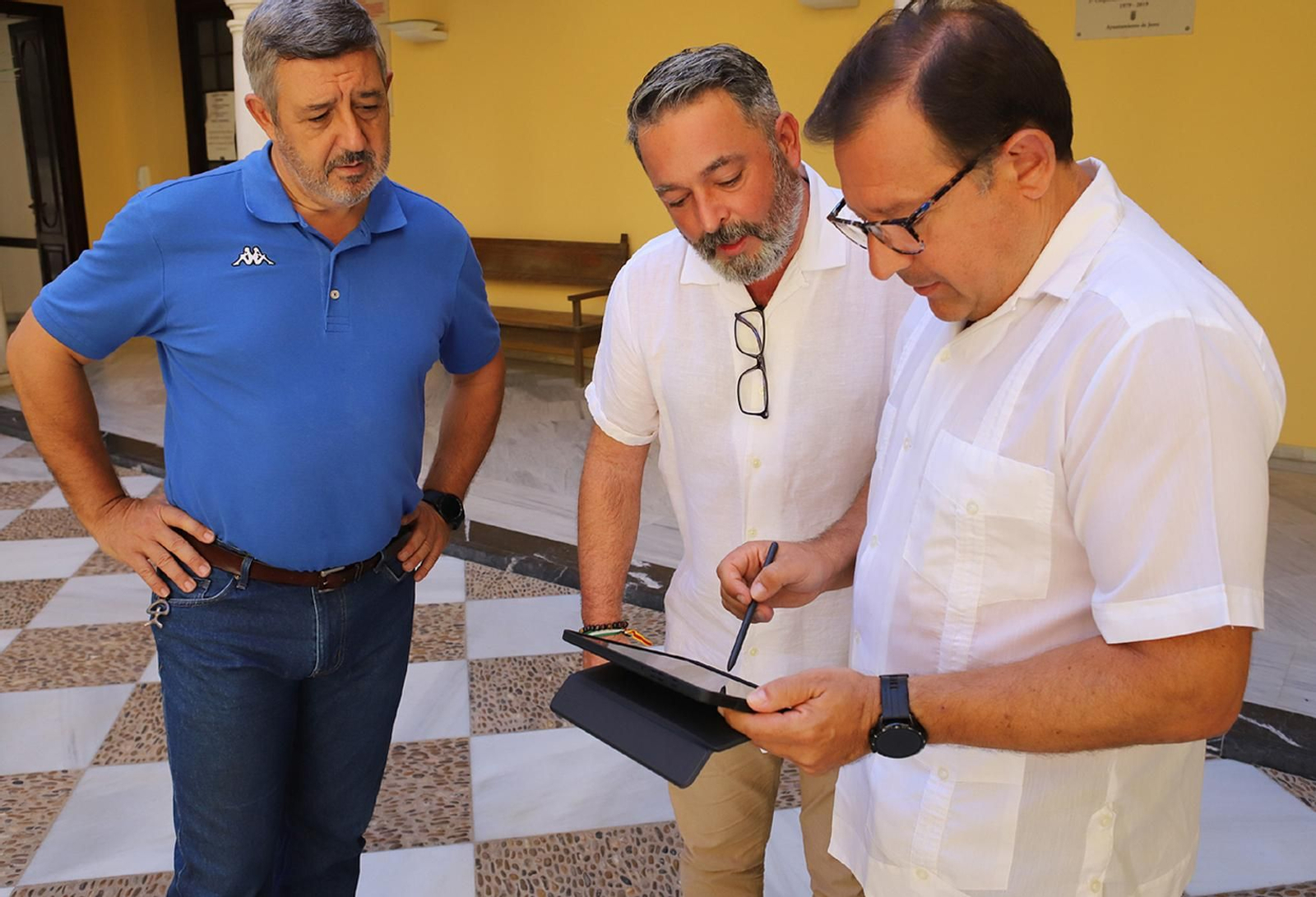 Esteban Fernández, Rubén Pérez y Antonio Mariscal.