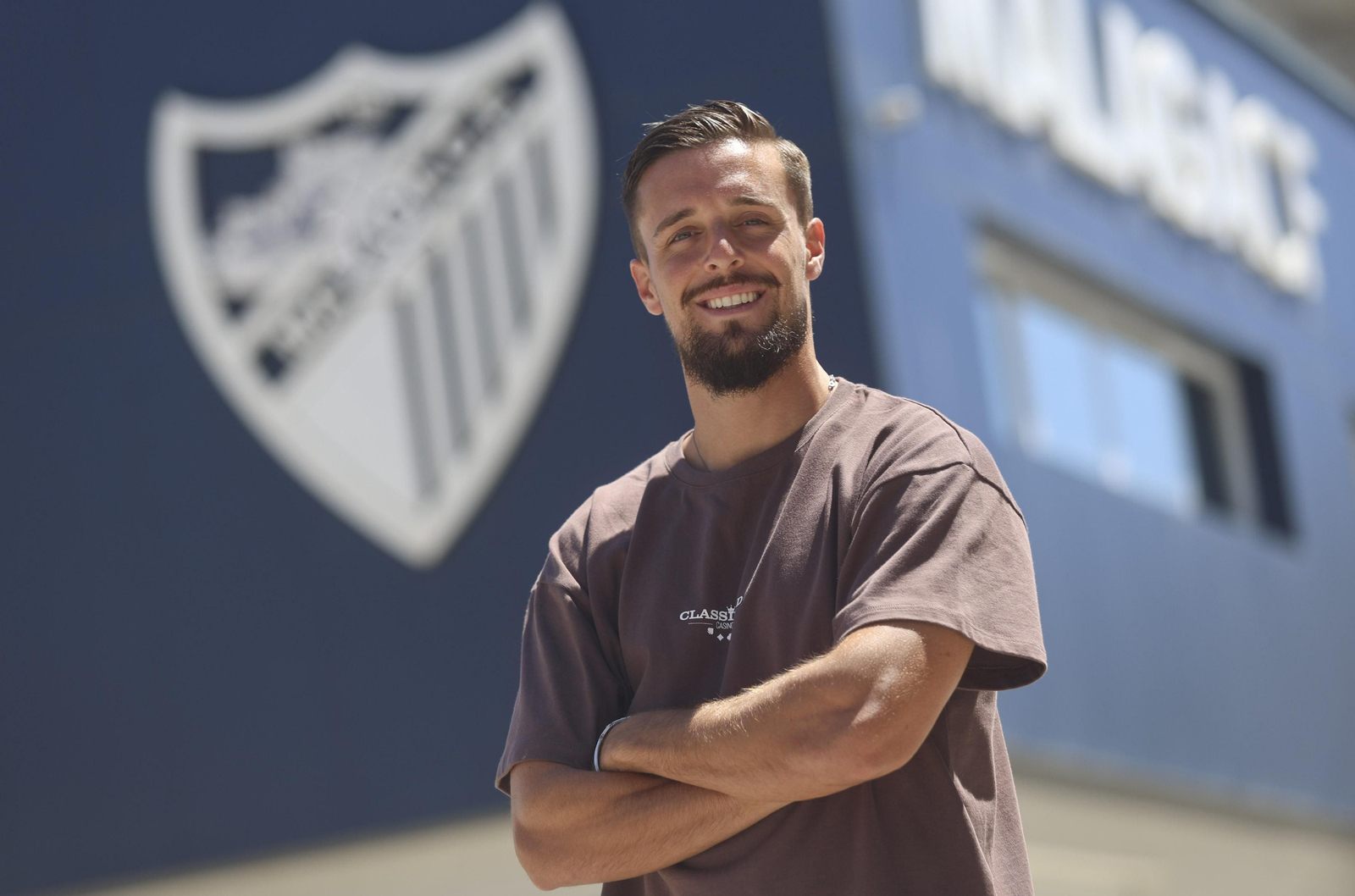 Las imágenes de la entrevista a Genaro Rodríguez, jugador del Málaga