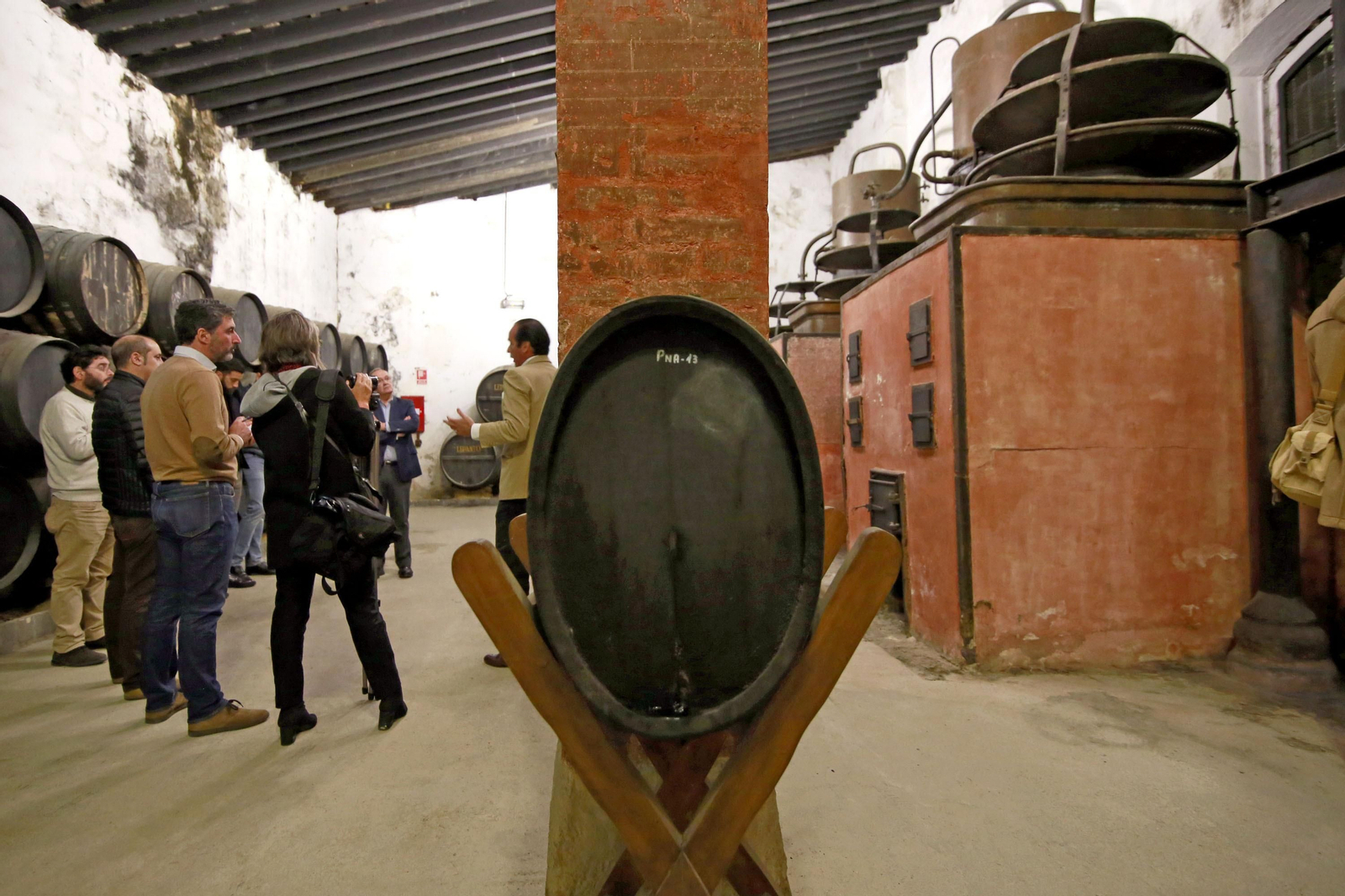 Inicio de la destilación del brandy Lepanto