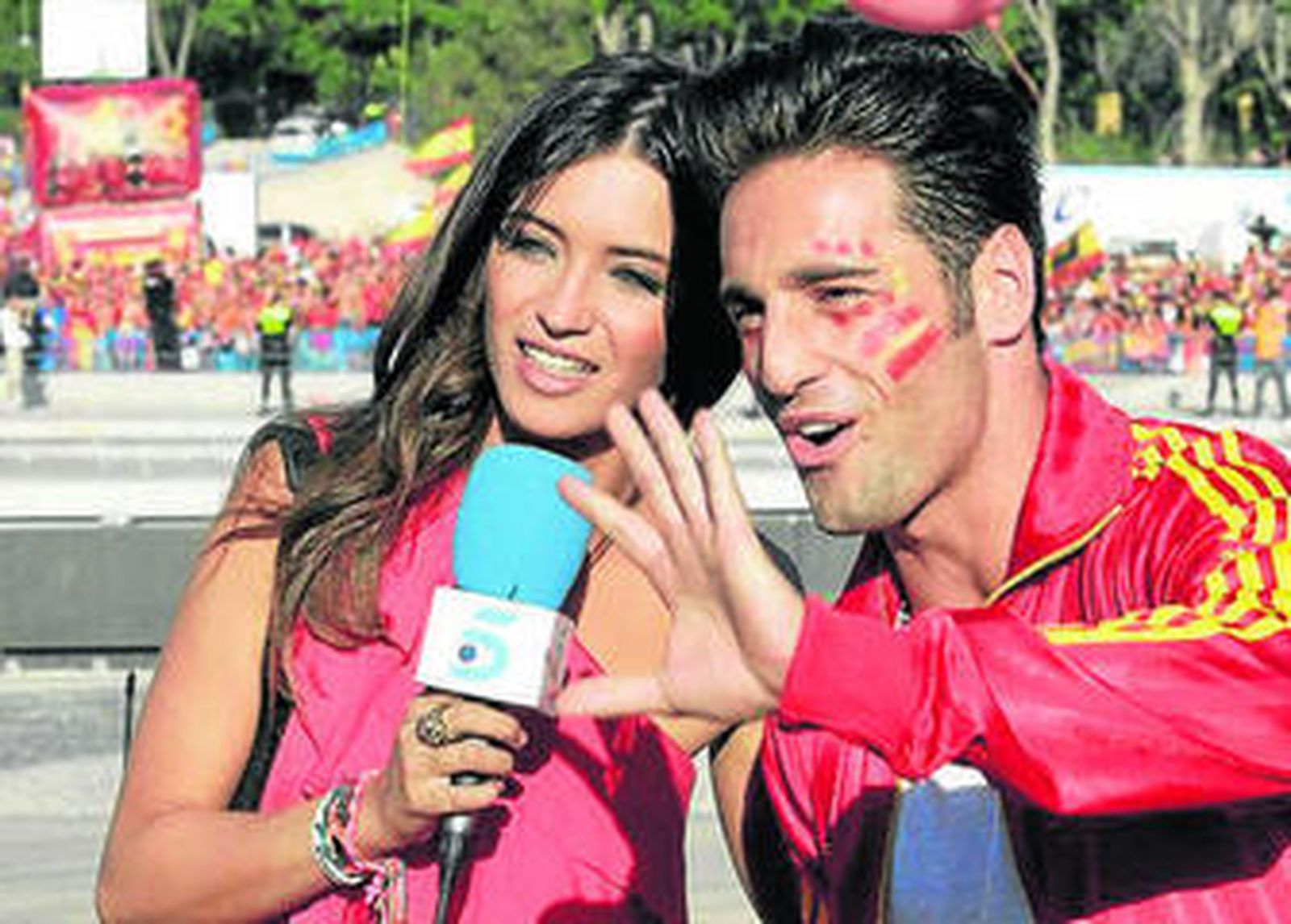 Sara Carbonero entrevistó a Bustamante para Telecinco.