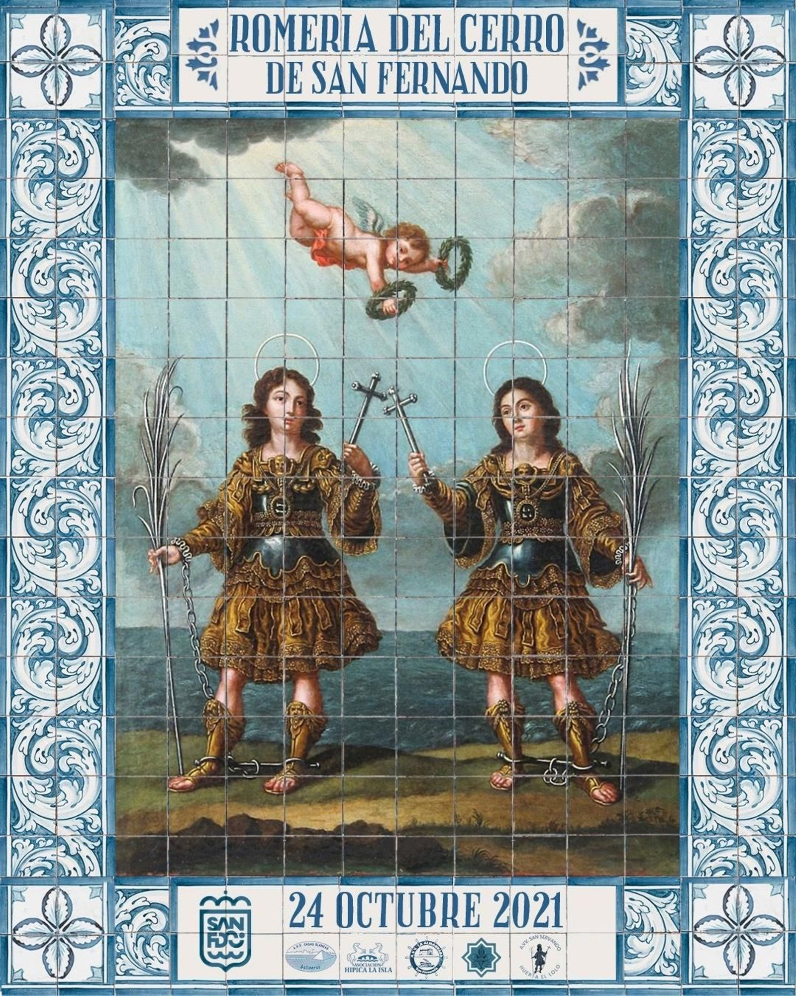 Cartel anunciador de la Romería del Cerro.