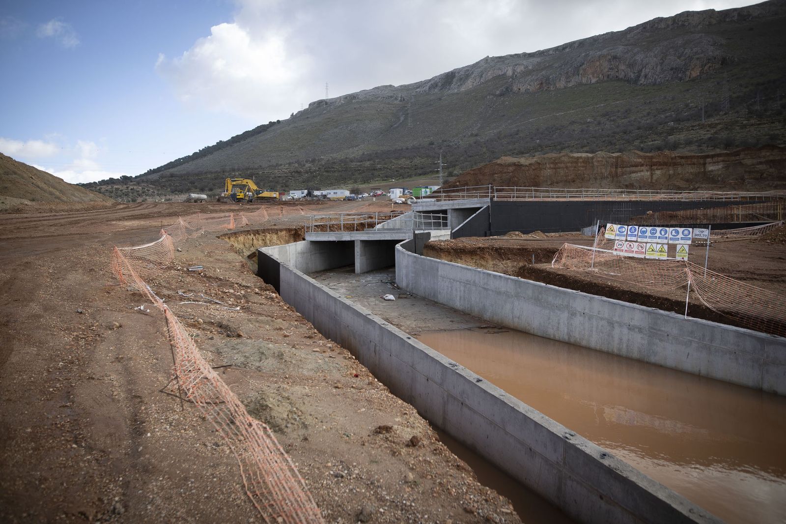 Obras en el tramo de Riofrío de la Variante de Loja