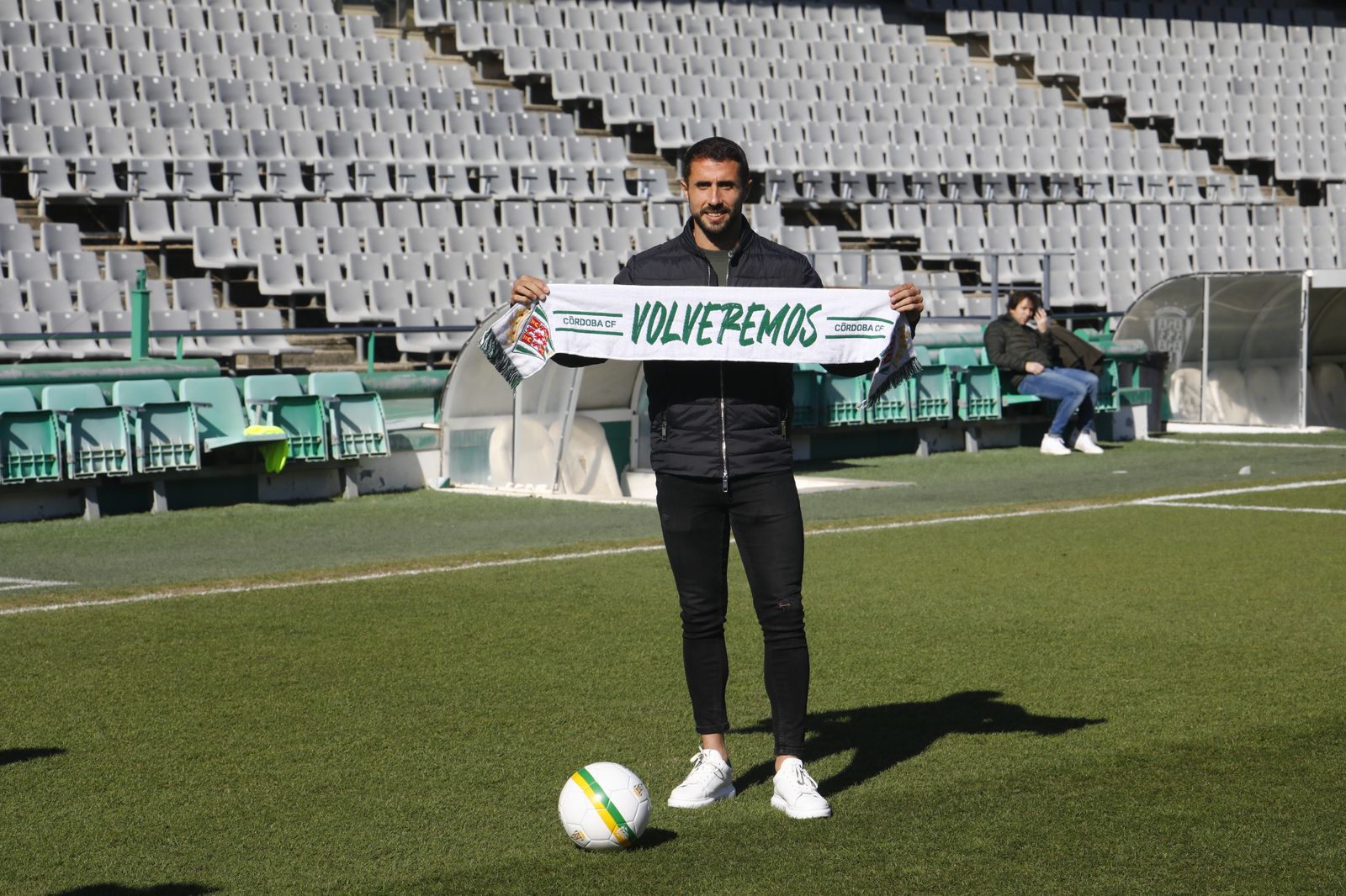 La presentación de Canario con el Córdoba CF, en imágenes