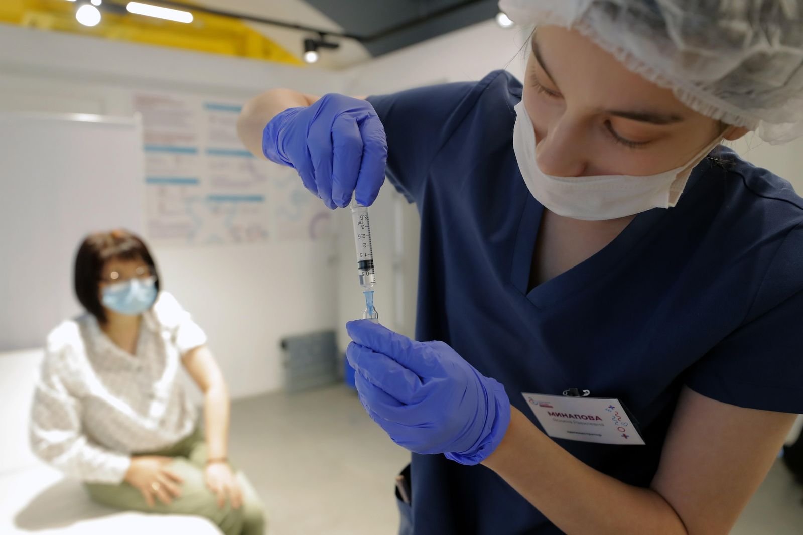 Vacunación contra el coronavirus en Moscú