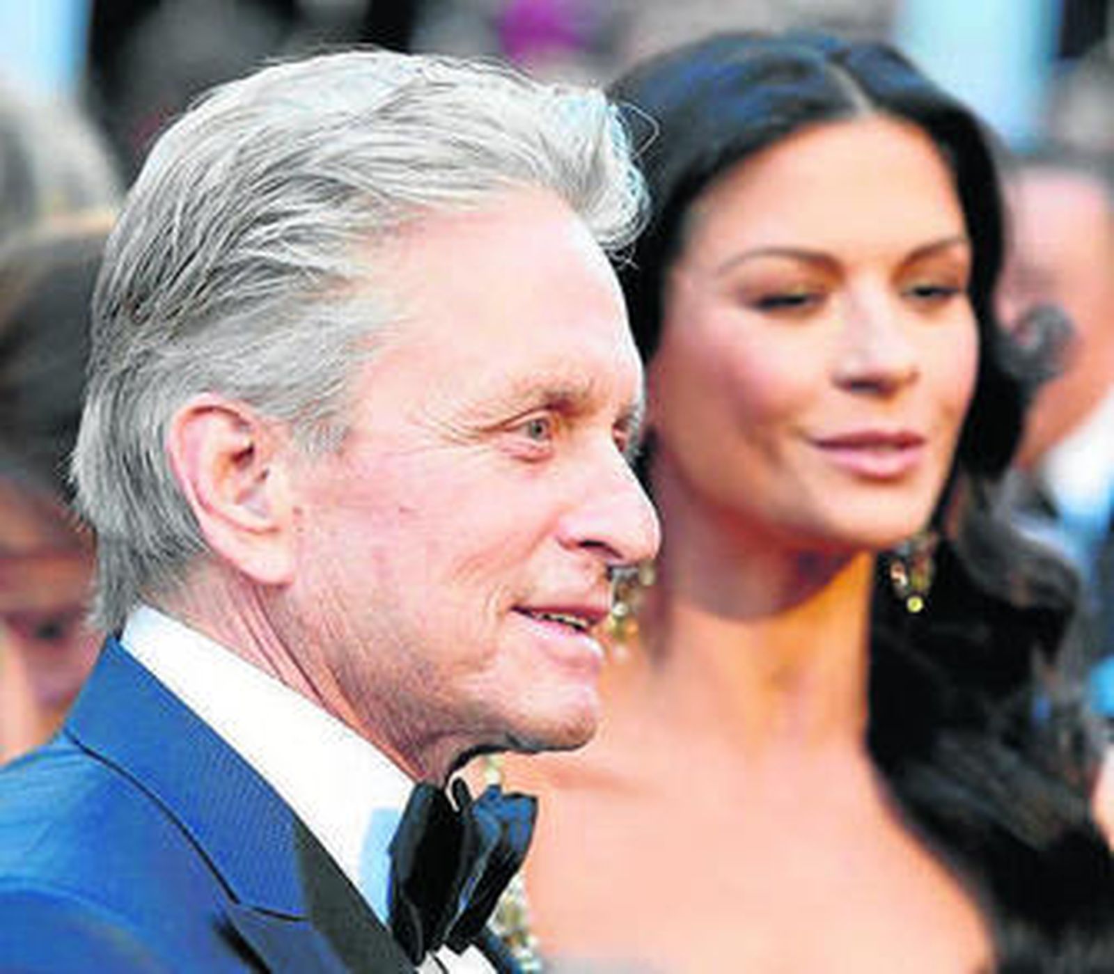 Primer plano del actor junto a su mujer, Catherine Zeta-Jones.