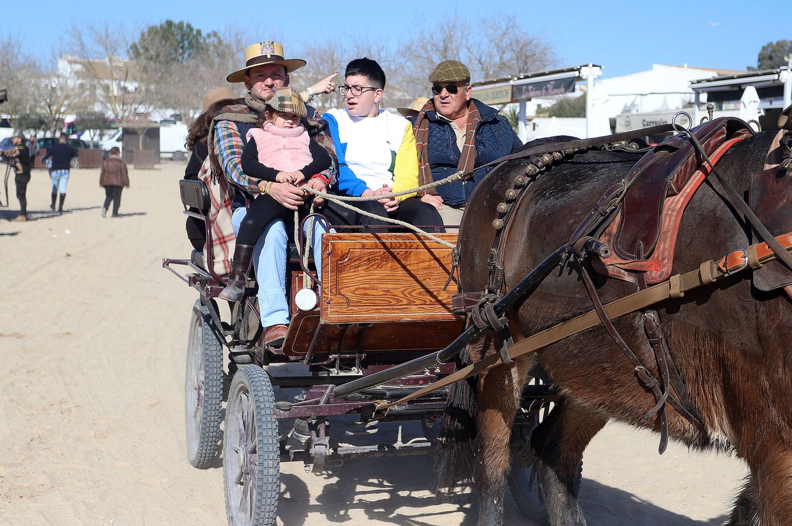 Imágenes del ambiente previo a la celebración de la Candelaria en El Rocío
