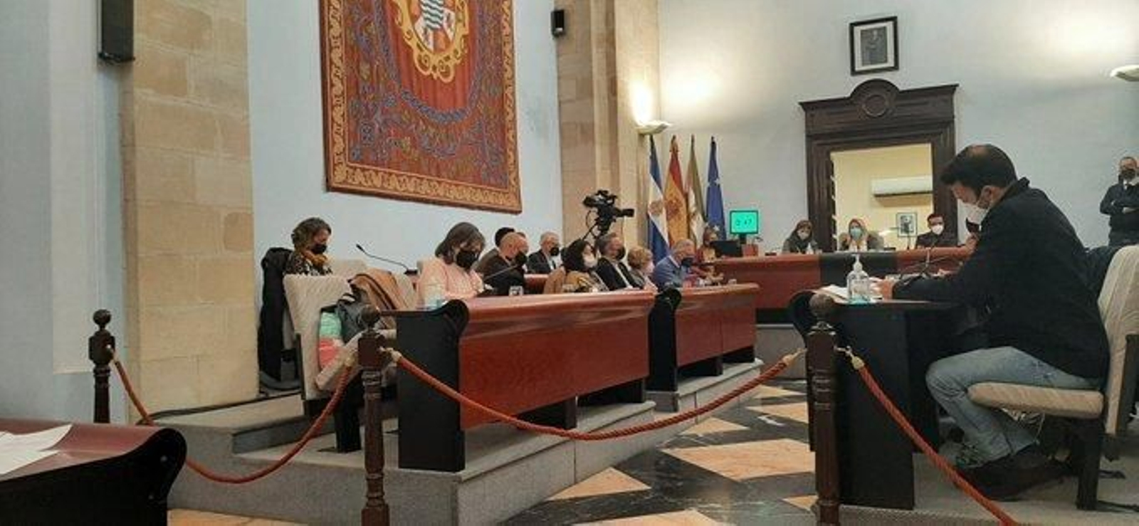 Imagen del último pleno celebrado en el Ayuntamiento de Jerez