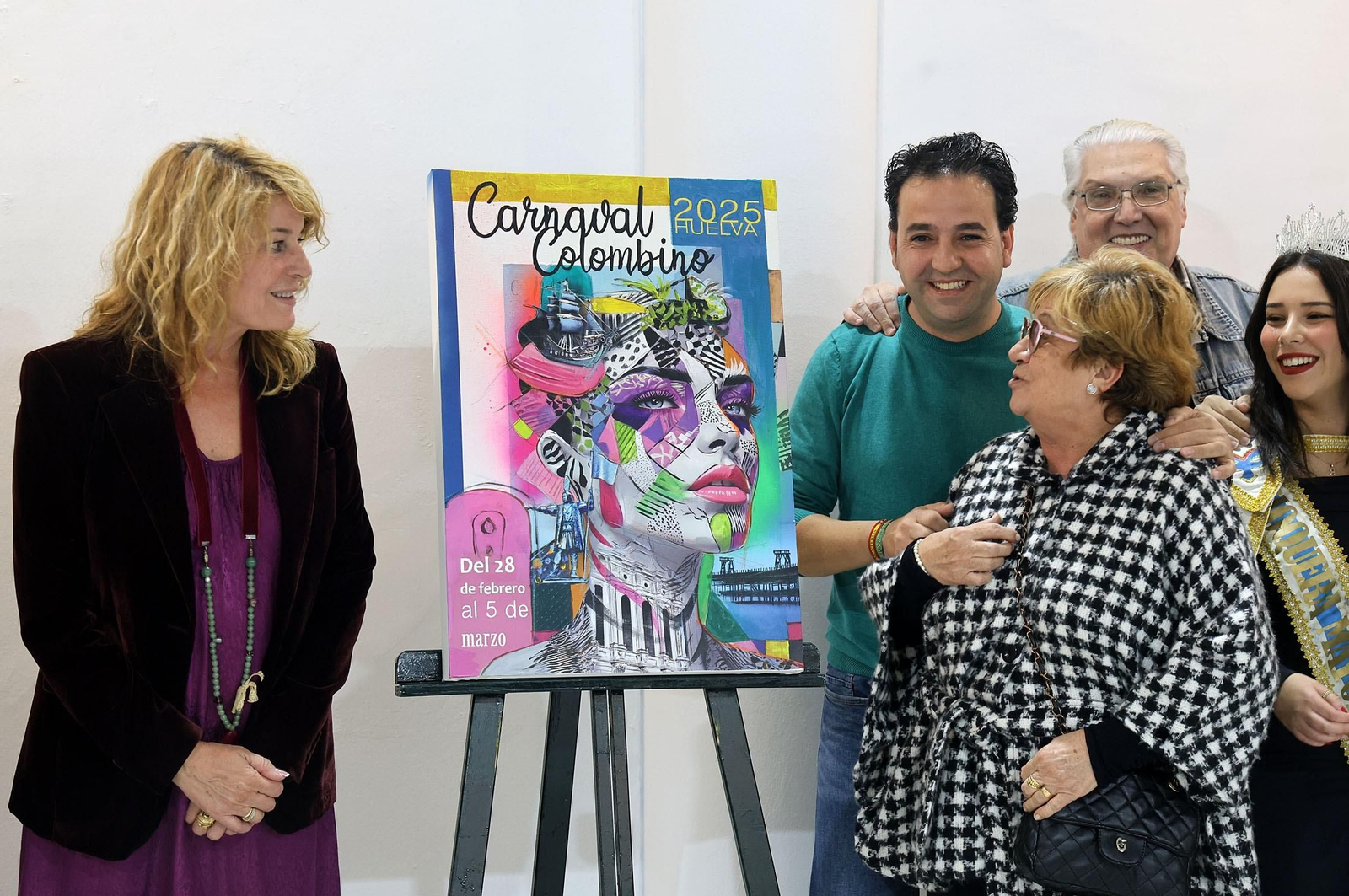 Desvelada la obra de Chema Riquelme que será la imagen del Carnaval Colombino 2025.