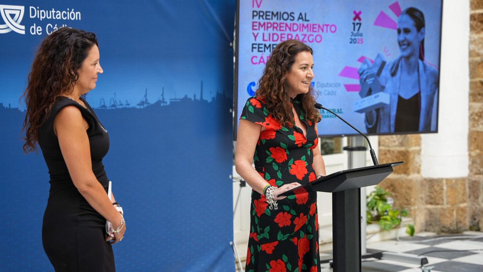 Paula Conesa durante su discurso. Paula Conesa durante su discurso.