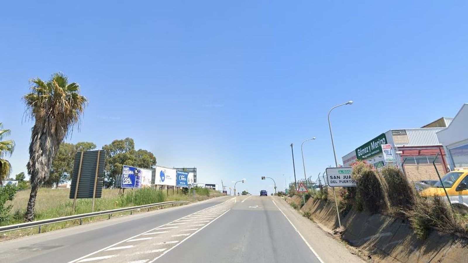 Carretera A-5000 de entrada a Huelva