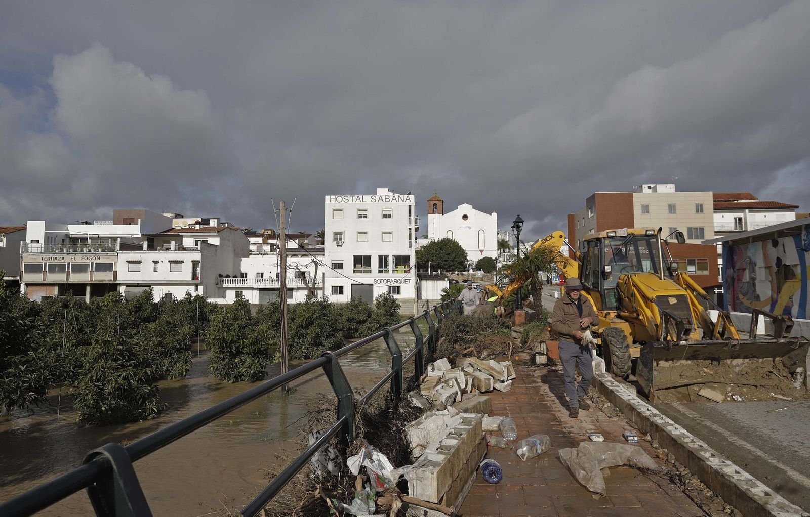 San Martín del Tesorillo después de la borrasca Marta, en imágenes