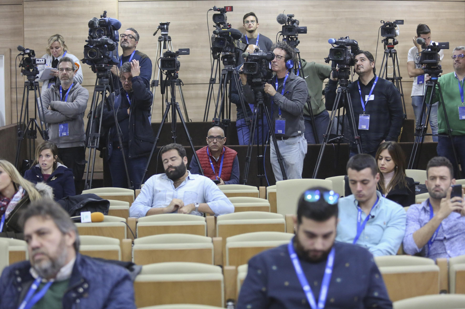 La rueda de prensa de Richard Shaheen, en fotos