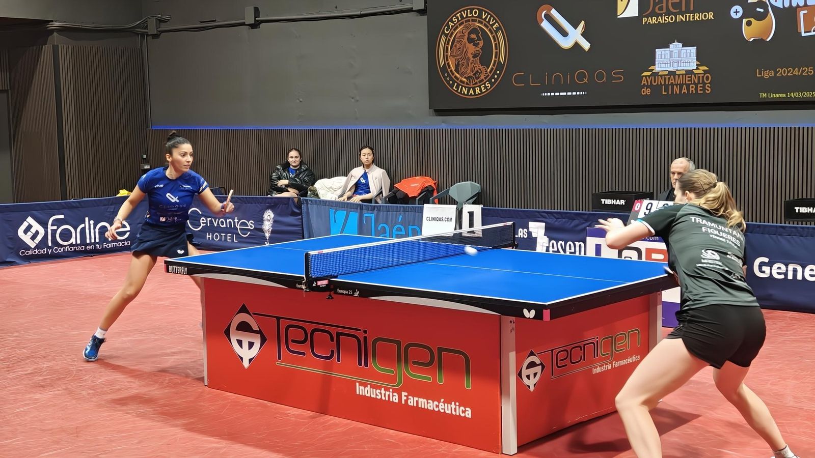 Roxana Istrate,en un partido de esta temporada.