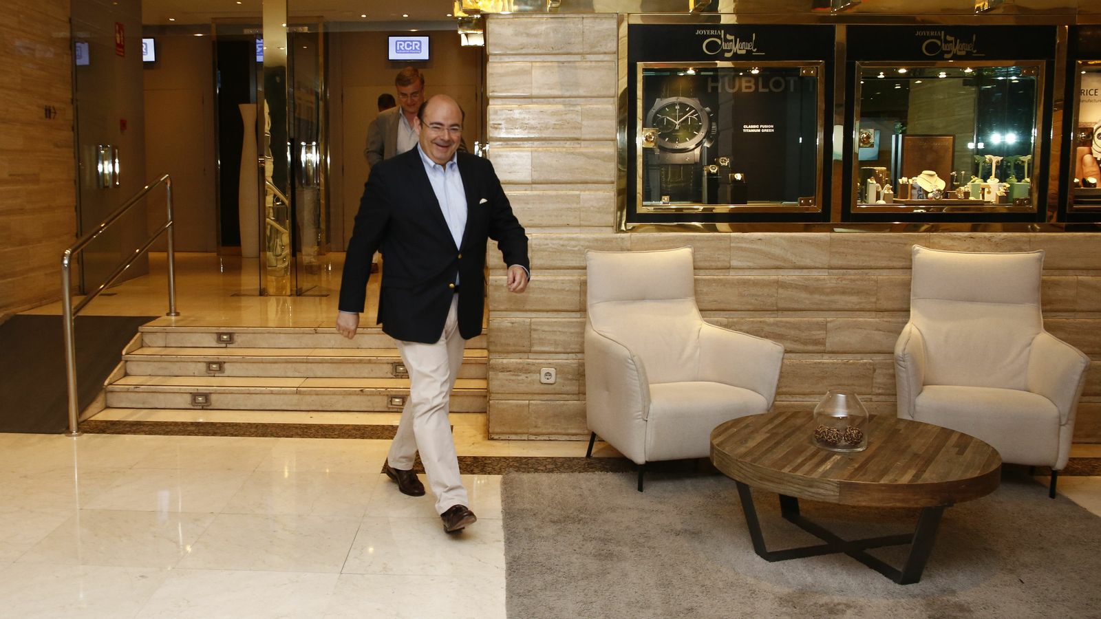 Sebastián Pérez, en el Hotel Meliá donde se mantuvieron las reuniones.