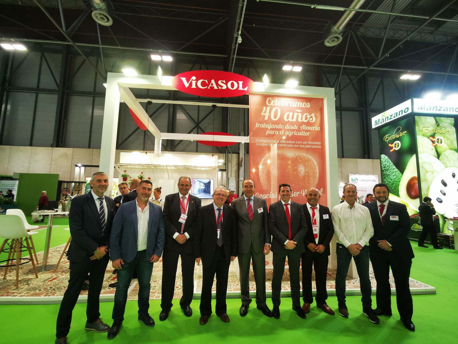 El estand de Vicasol es un continuo goteo de visitas de autoridades y clientes.