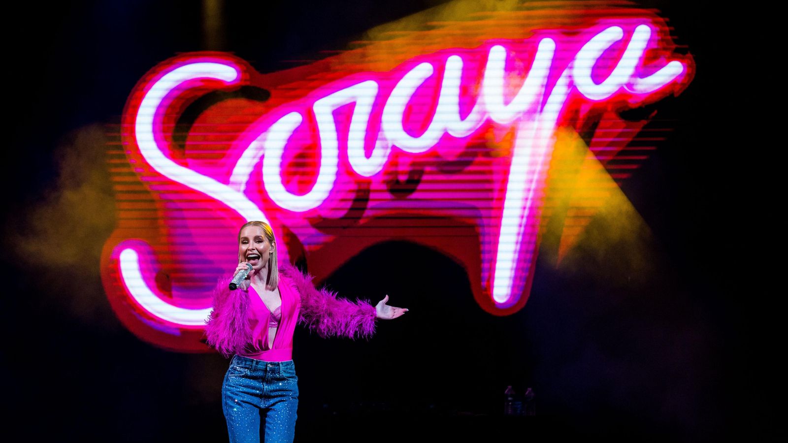 Soraya Arnelas durante una actuación reciente.