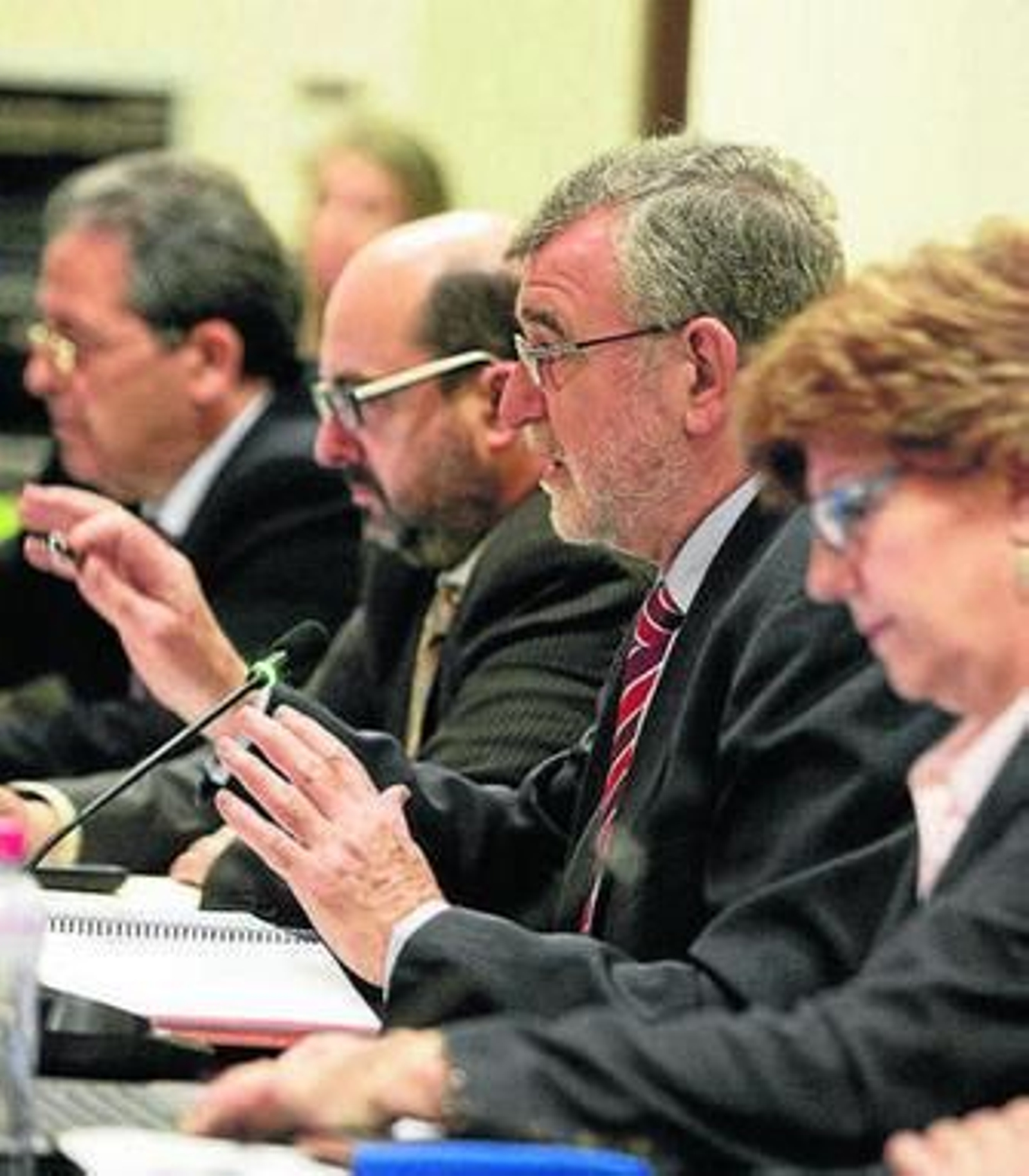 El rector de la UCO, ayer en el consejo de gobierno.