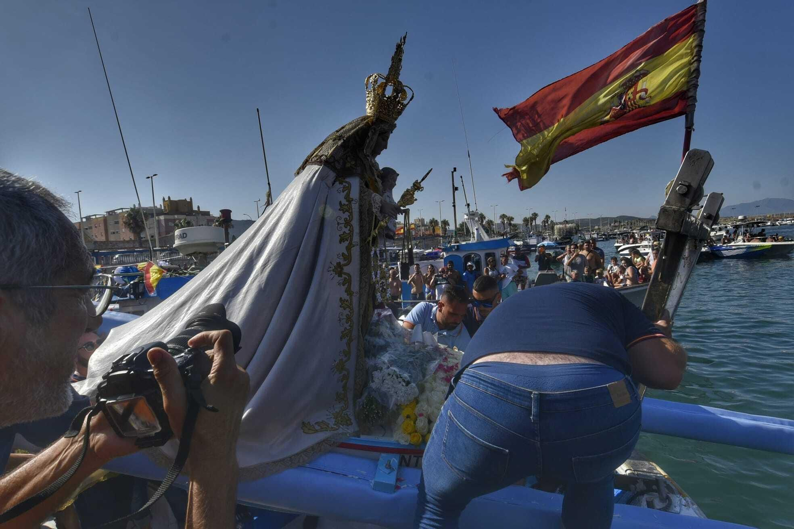 Las fotos de la procesión de la Virgen del Carmen en La Línea