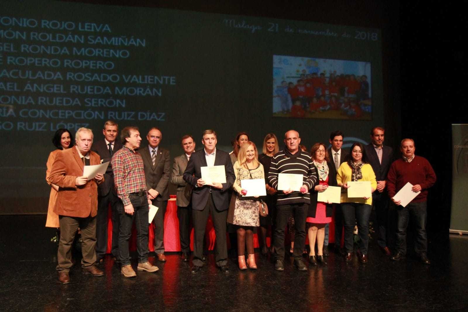 Acto de homenaje a los docentes jubilados en la provincia de Málaga