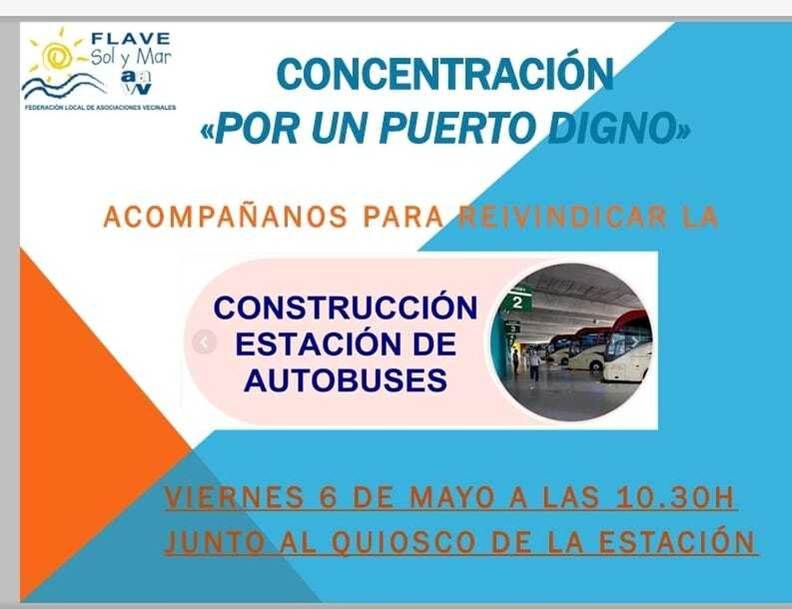 La Flave convoca una concentración para reclamar la estación de autobuses.