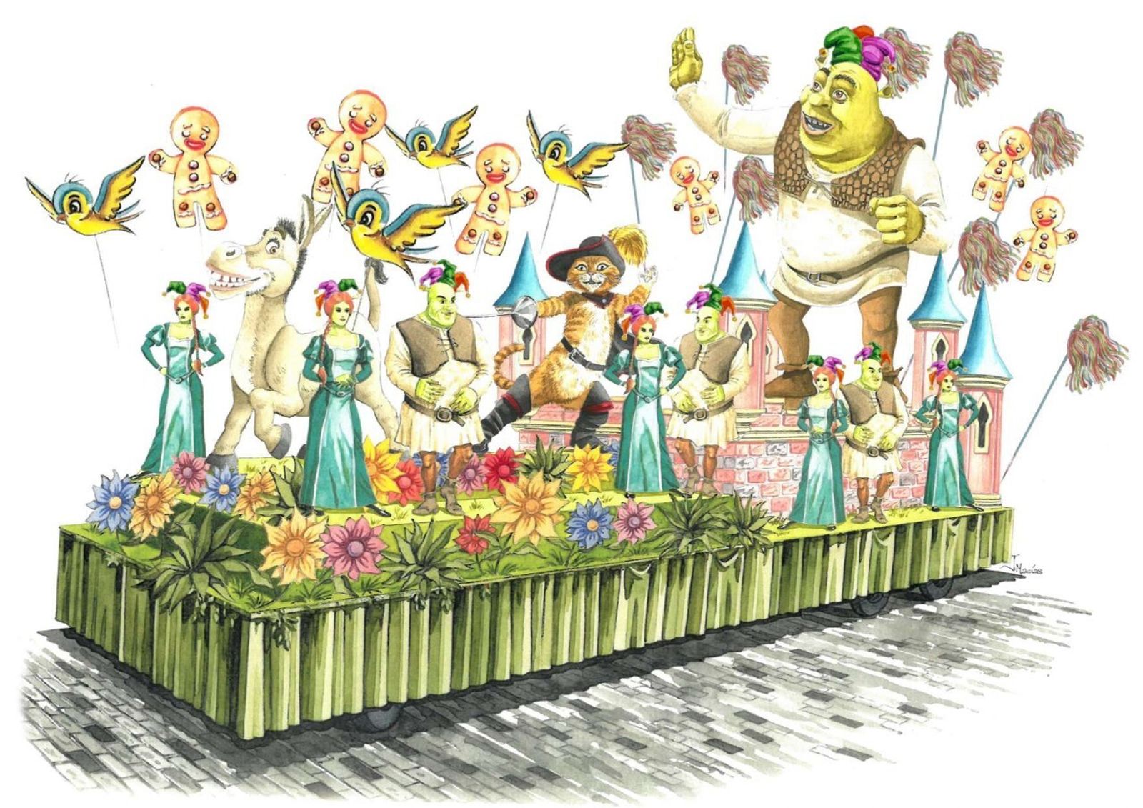 Así serán las carrozas de la Cabalgata del Carnaval de Cádiz