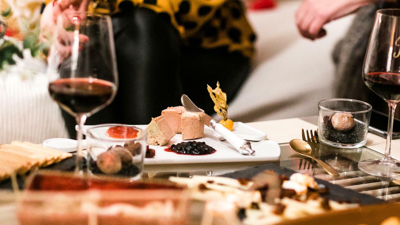 Algunos de los exquisitos bocados del encuentro.