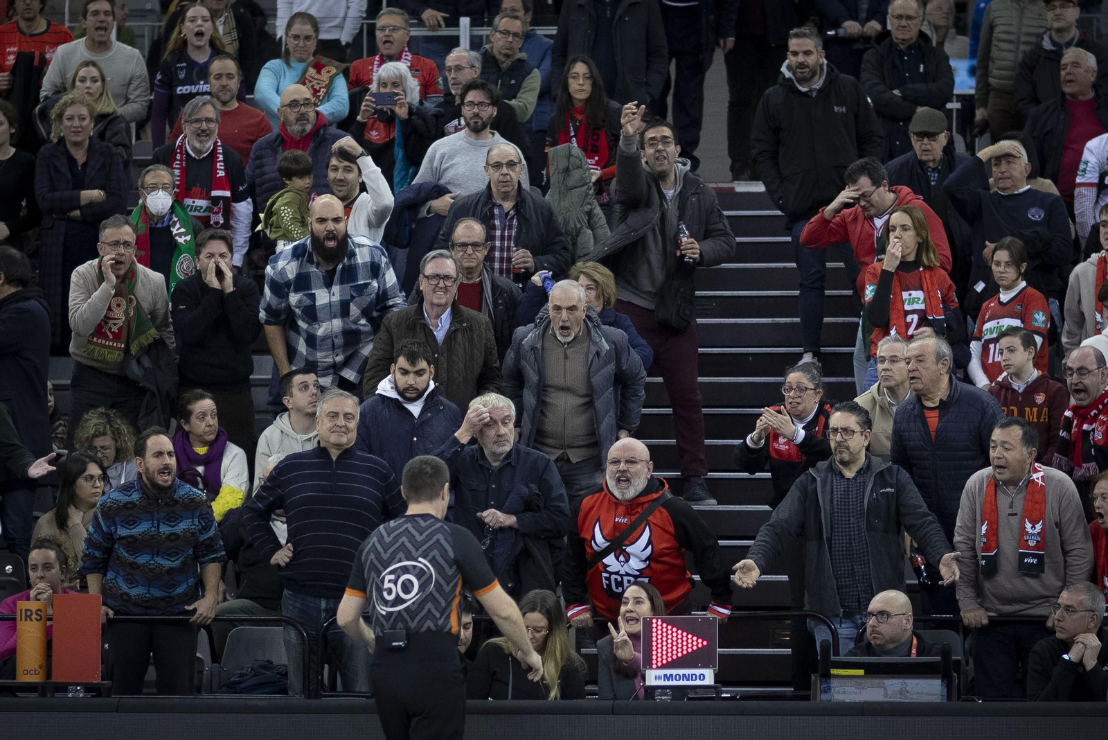 Encuéntrate en la grada del Palacio de Deportes en el partido del Covirán Granada