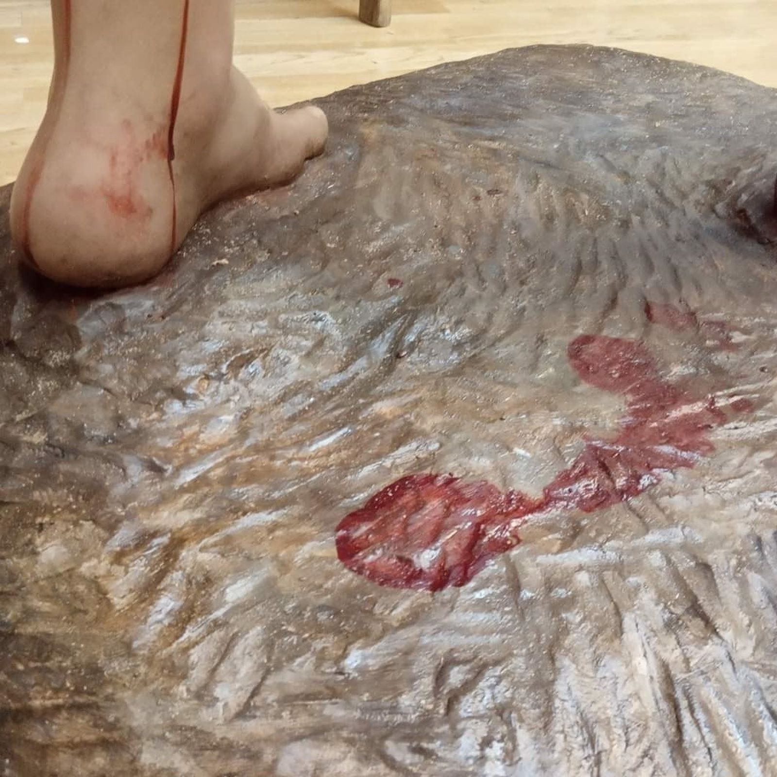 Detalle del pie del Nazareno de la Obediencia